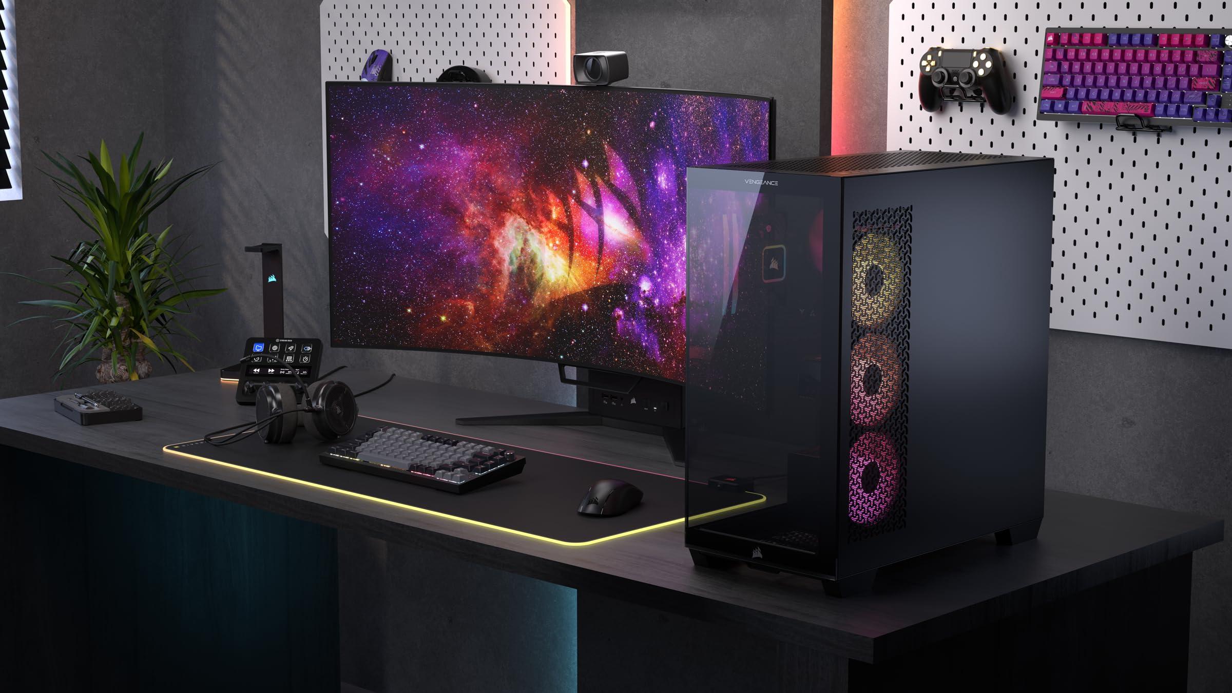 Corsair Vengeance i7500 Gaming PC – Liquid Cooled Intel Core i9-14900KF CPU – NVIDIA GeForce RTX 5080 GPU – 32GB Vengeance RGB DDR5 Memory – 2TB M.2 SSD – Black - Image 5