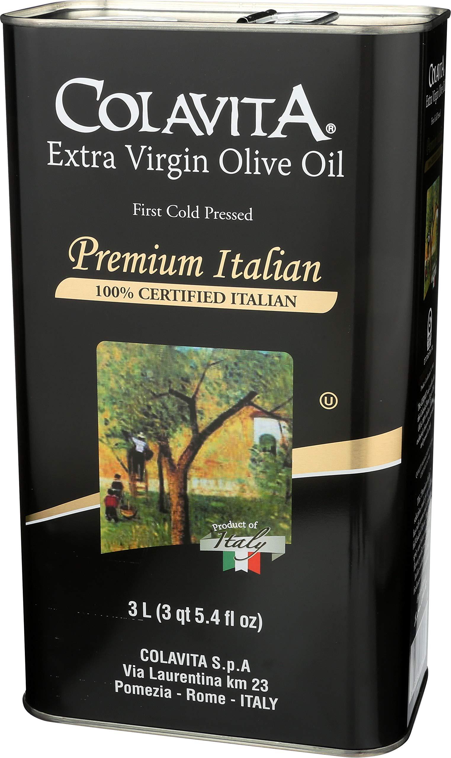 Colavita Premium Italian Extra Virgin Olive Oil Tin, 101.4 fl. oz. Tin - Image 4