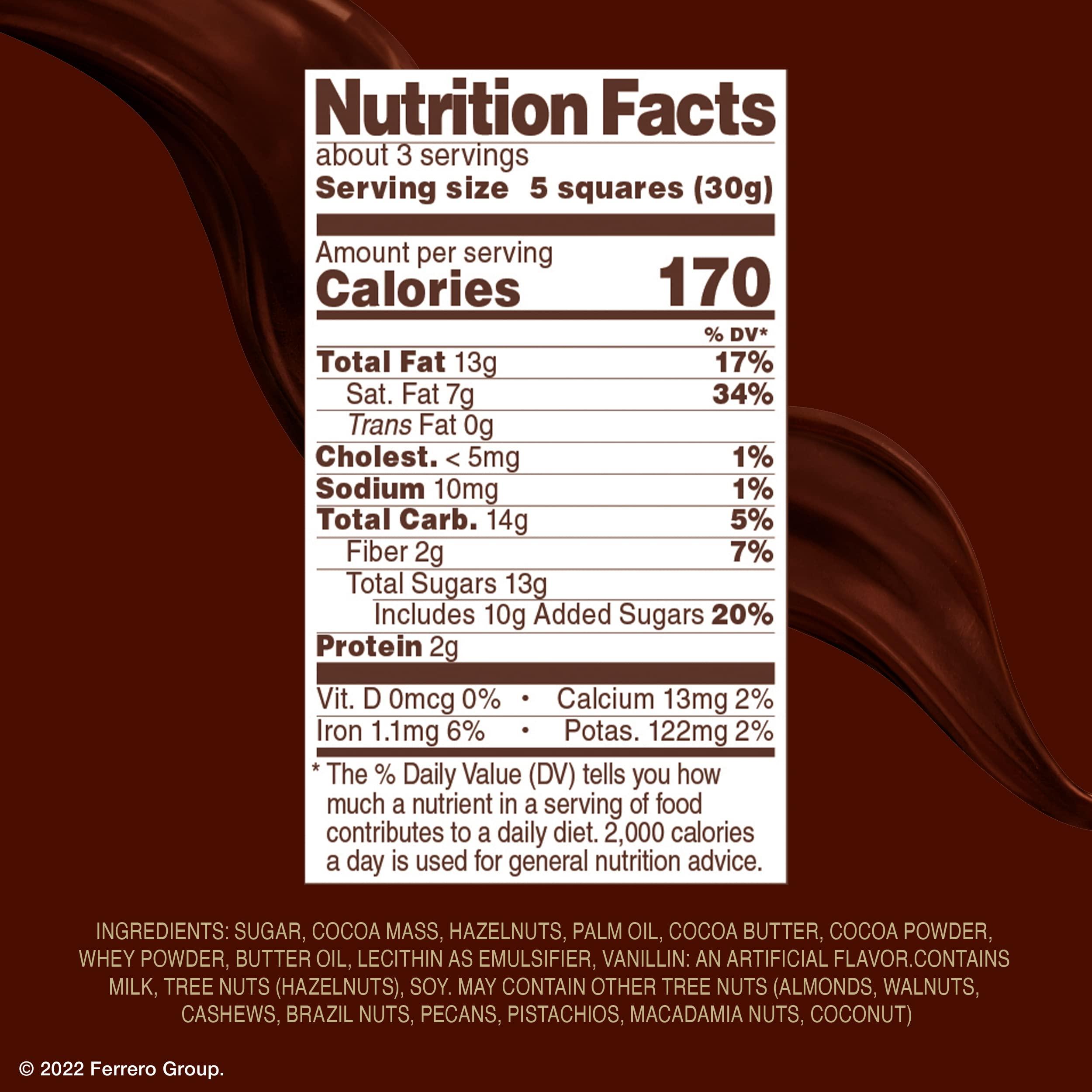 Ferrero Rocher Premium Chocolate Bars, 8 Pack, Dark Chocolate Hazelnut, 3.1 oz Each - Image 6