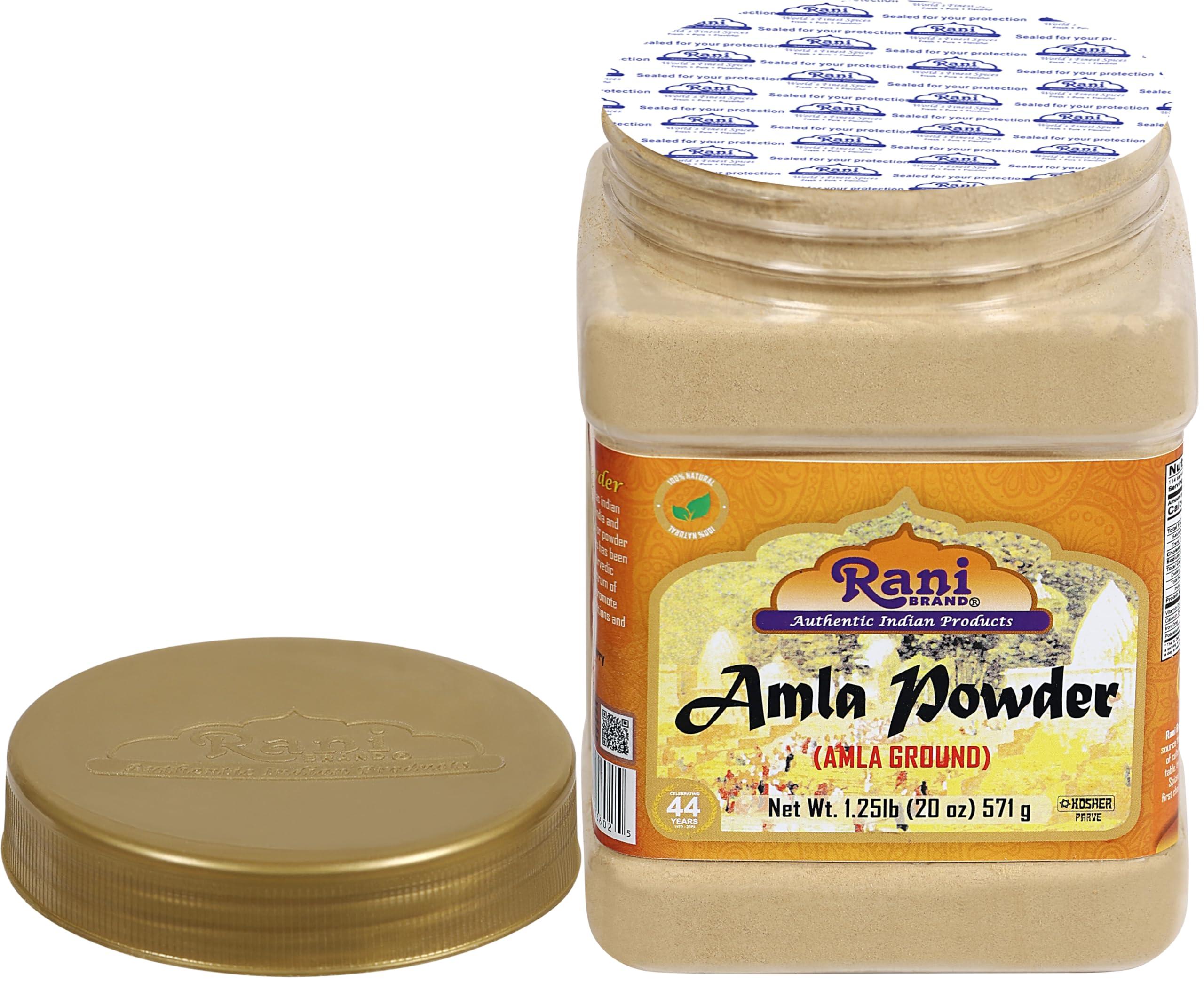 Rani Amla Powder (Indian Gooseberry) 20oz (1.25lbs) 571g PET Jar ~ All Natural | No Color | Gluten Friendly | Vegan | NON-GMO | Kosher | No Salt or fillers | Indian Origin - Image 5