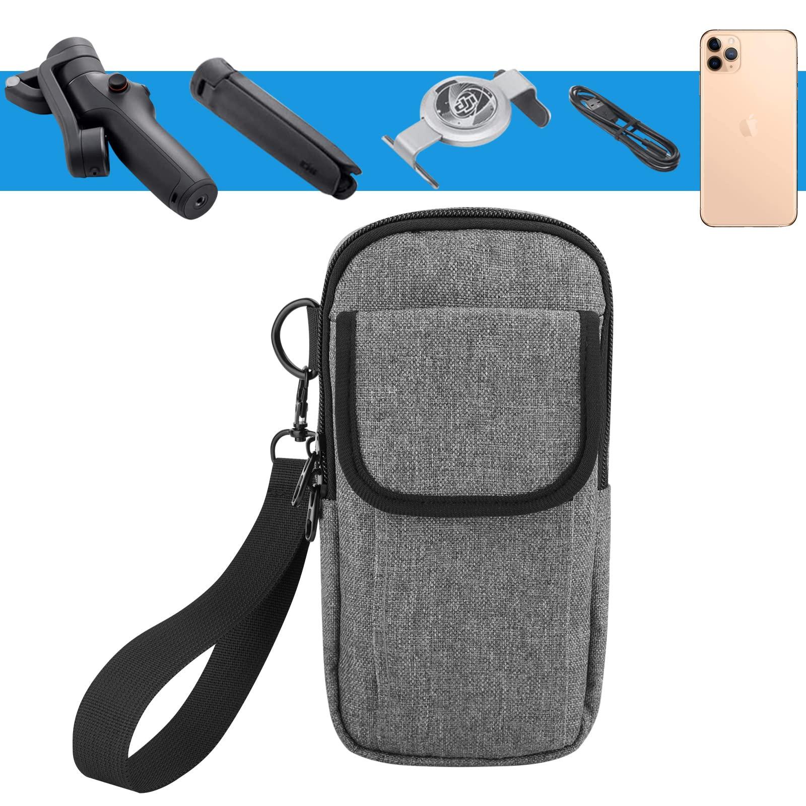 CaSZLUTION Travel Belt Case for DJI Osmo 7P / 7/6 / 5/4 SE, Portable Storage Bag Case with Belt keeper and Hand Strap Fits for DJI Osmo Mobile 7 Pro Smartphone Gimbal Stabilizer and Accessories - Image 3