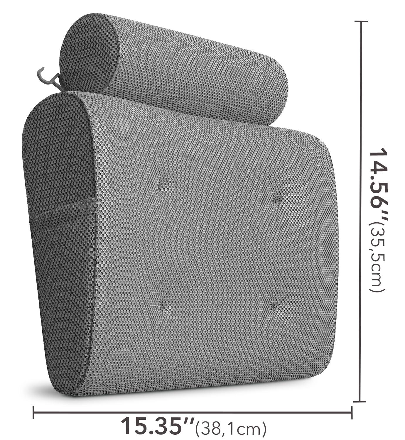Everlasting Comfort Luxury Bath Pillow - Head, Neck, Back Soft Cushion for Bathtub, Spa & Relaxation - Image 3