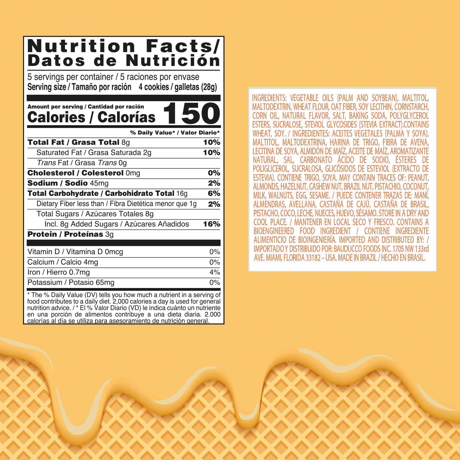 Bauducco Peanut Butter Wafers - Crispy Wafer Cookies With 3 Delicious, Indulgent Decadent Layers of Peanut Butter Flavored Cream - Delicious Sweet Snack or Desert - 5.0 oz (Pack of 1) - Image 2