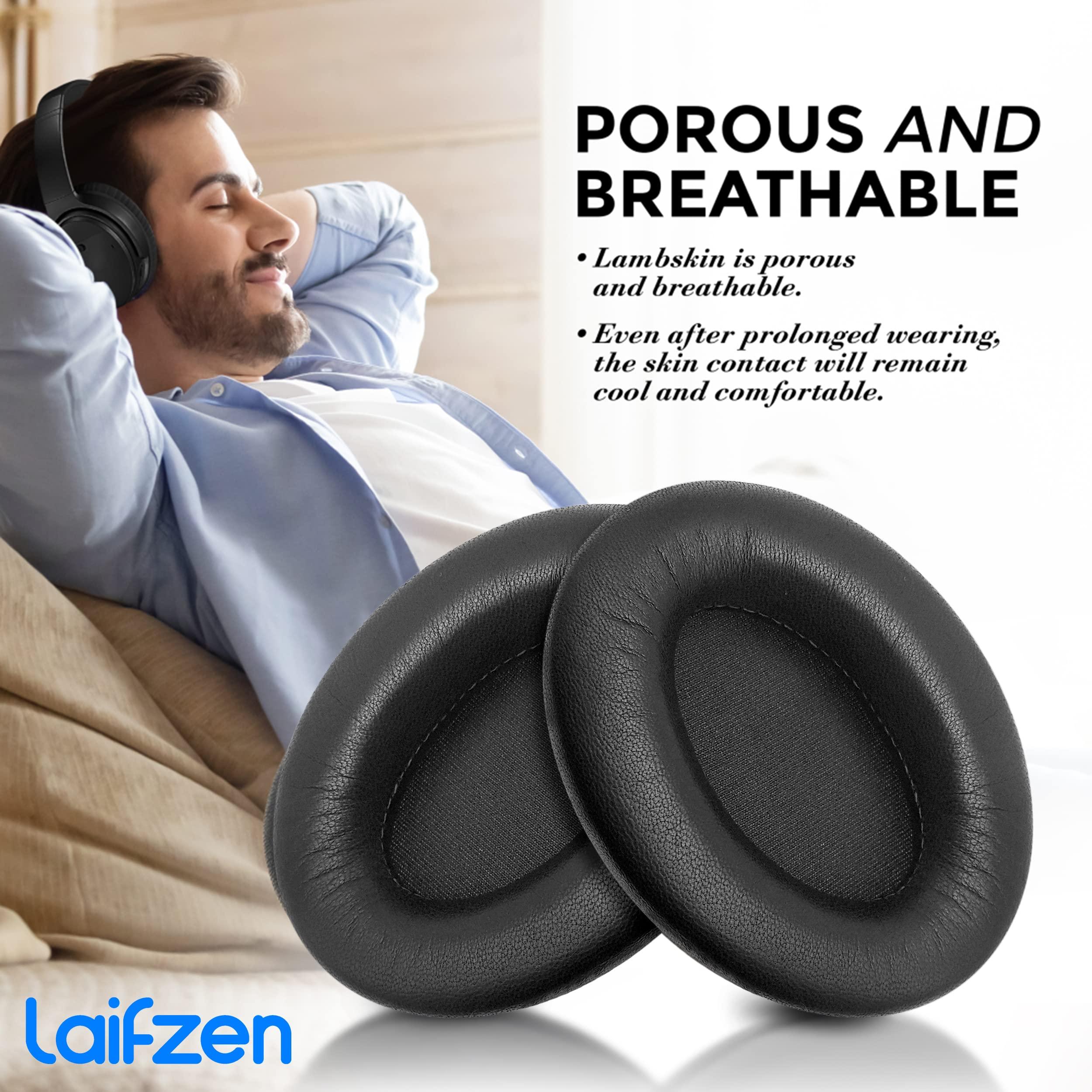 Lambskin XM4 Earpads for Sony WH-1000XM4 Headphones Replacement 1000 XM 4 Real Sheepskin Leather Ear Pads Cushions Earmuffs Cups Covers (Midnight Blue) - Image 5