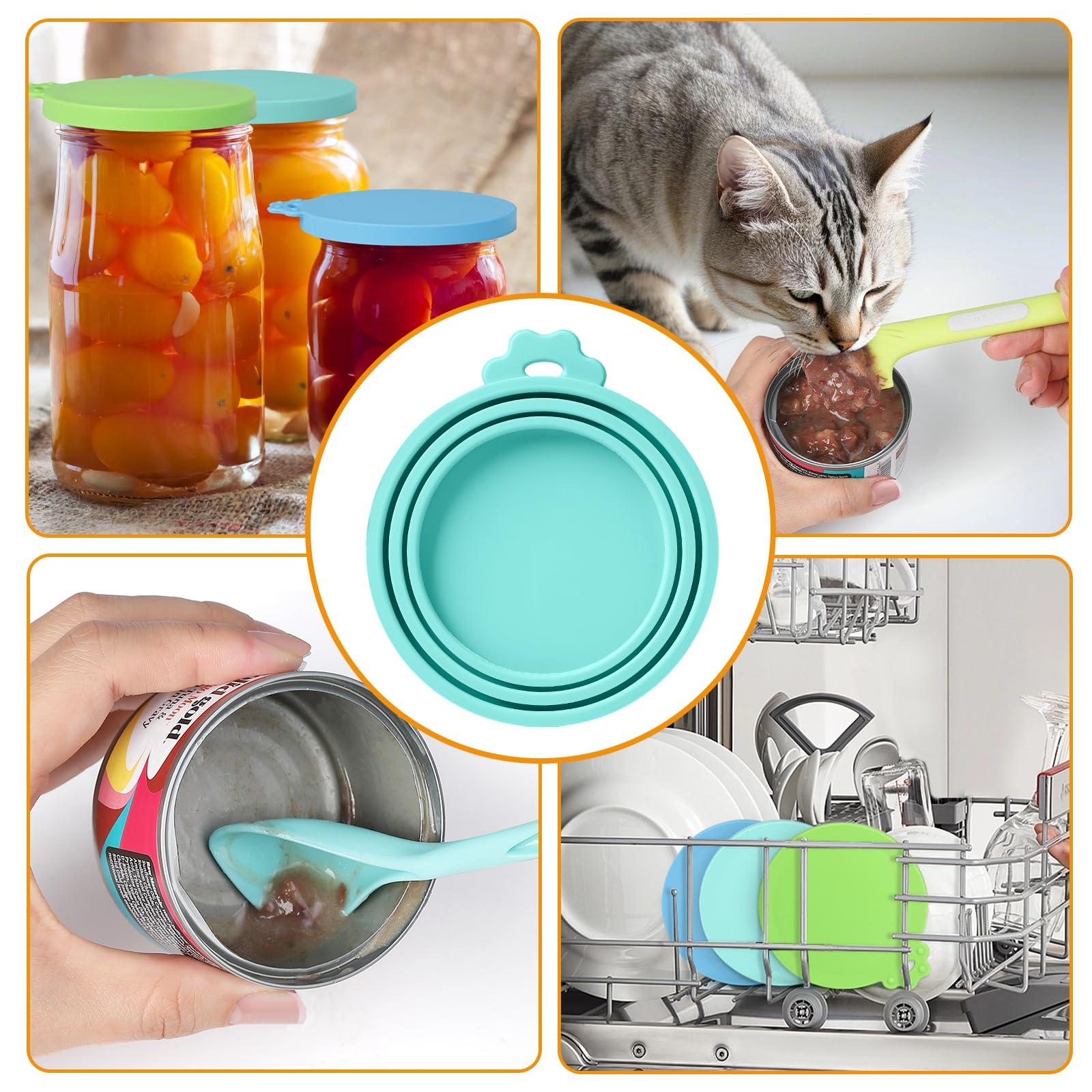 Ainvhh 8 PACK Can Lids, Pet Food Can Cover and Food Mixing Spoons Food Canned Scoop, Fits Most Standard Size Dog and Cat Can Tops for Pet Cat Dog Feeding Can and Wet Food Storage - Image 7