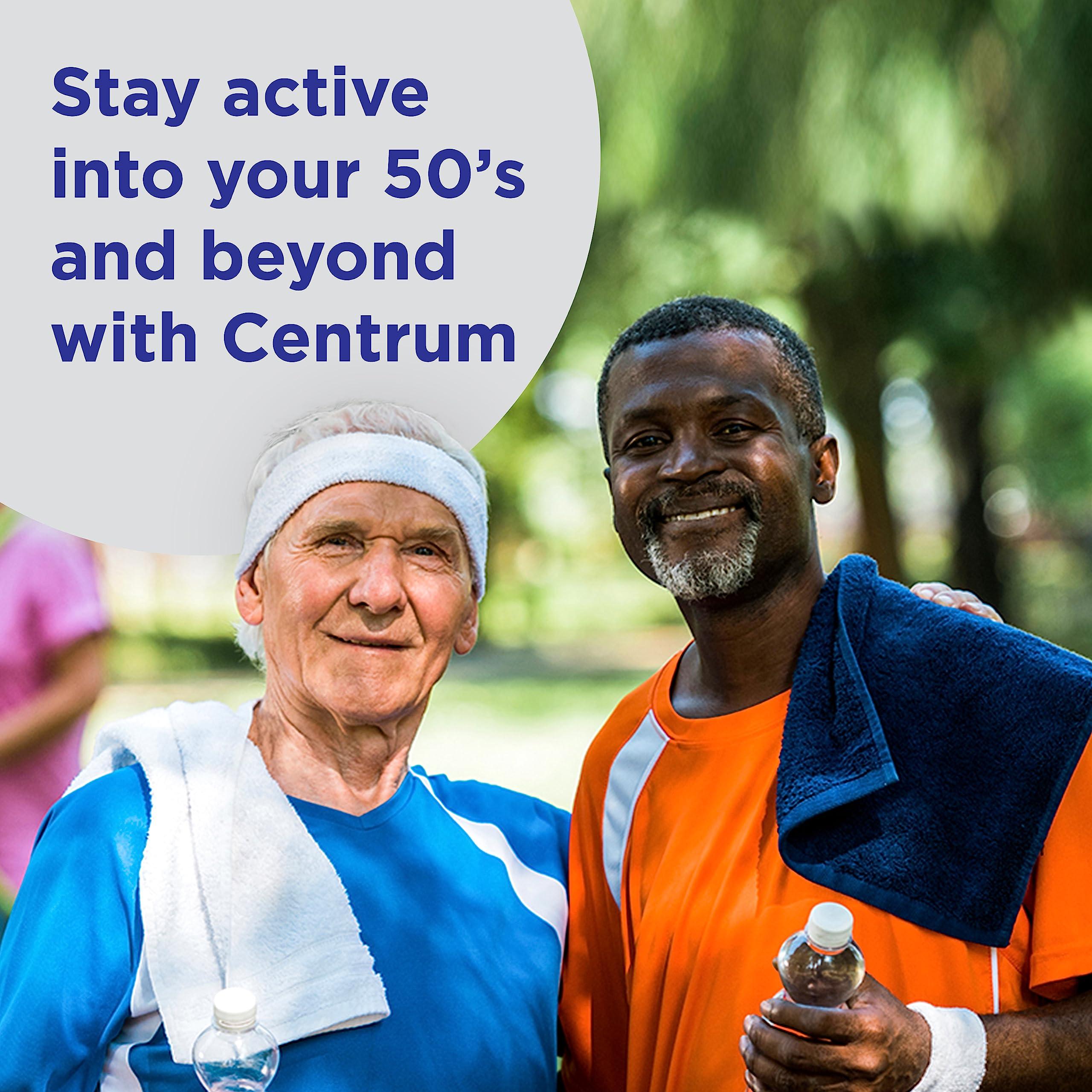 Centrum Silver Men's 50+ Multivitamin with Vitamin D3, B-Vitamins, Zinc for Memory and Cognition - 200 Tablets - Image 12