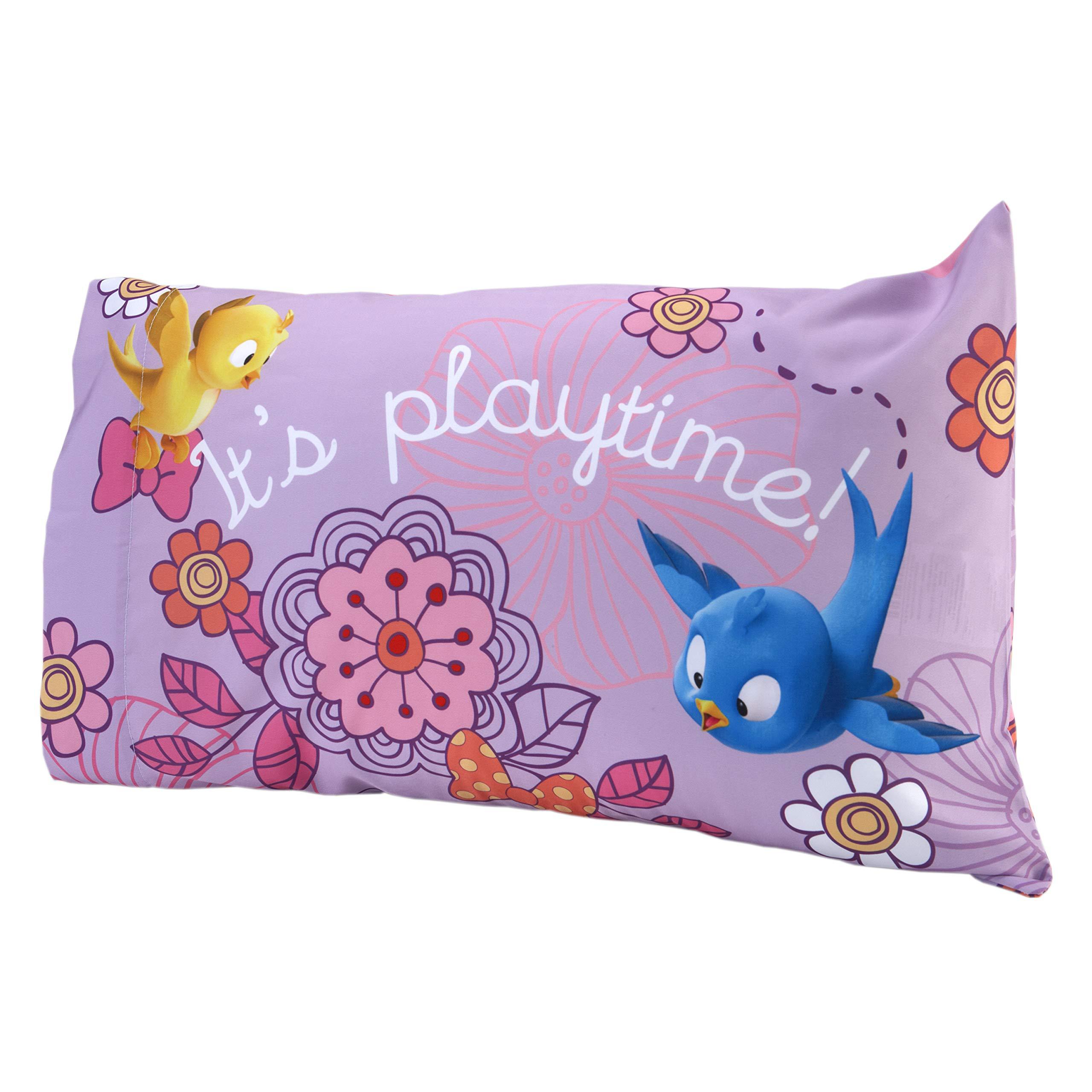Disney 4 Piece Minnie's Fluttery Friends Toddler Bedding Set, Lavender - Image 7