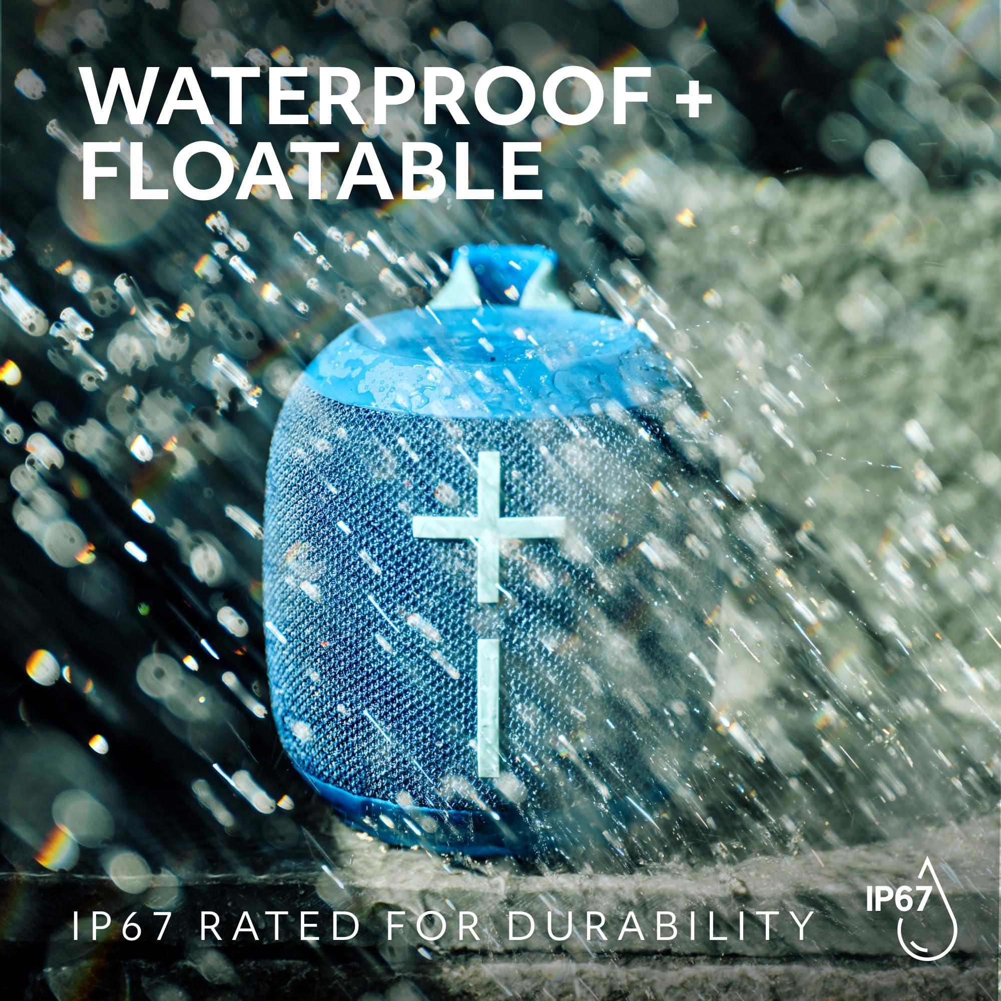 Ultimate Ears WONDERBOOM 4 Outdoor Speakers Bluetooth Waterproof with Big Bass & 360-Degree Sound, Dustproof Floating Wireless Speaker, 131ft Range - Blue - Image 7
