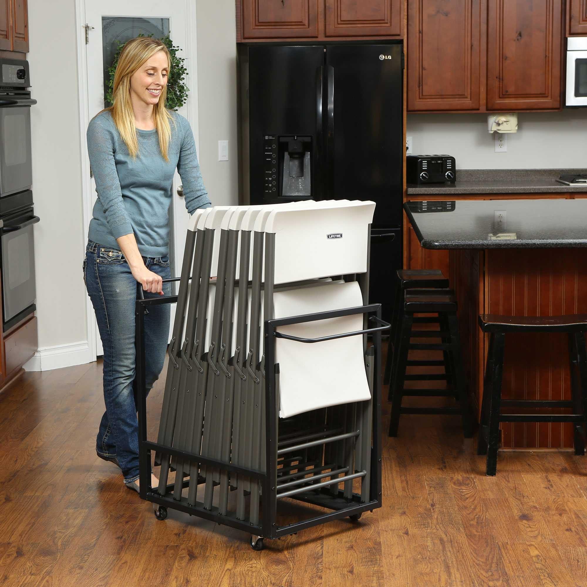 Lifetime 80279 Rolling Essential Chair Cart - Image 7