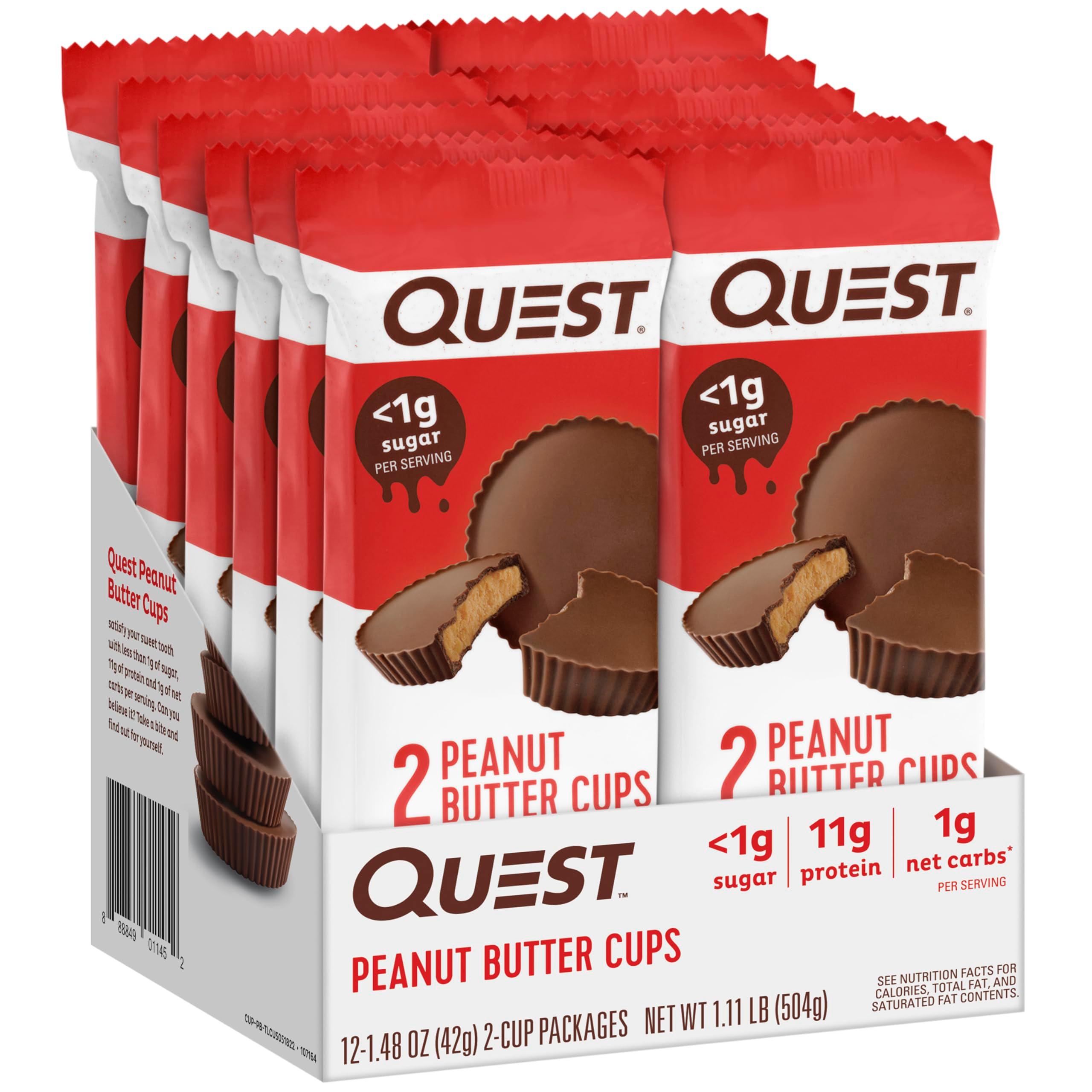 Quest Nutrition Peanut Butter Cups, 11g Protein, 1g Sugar, Low Carb, Gluten Free, Keto Friendly, 12 Count - Image 4