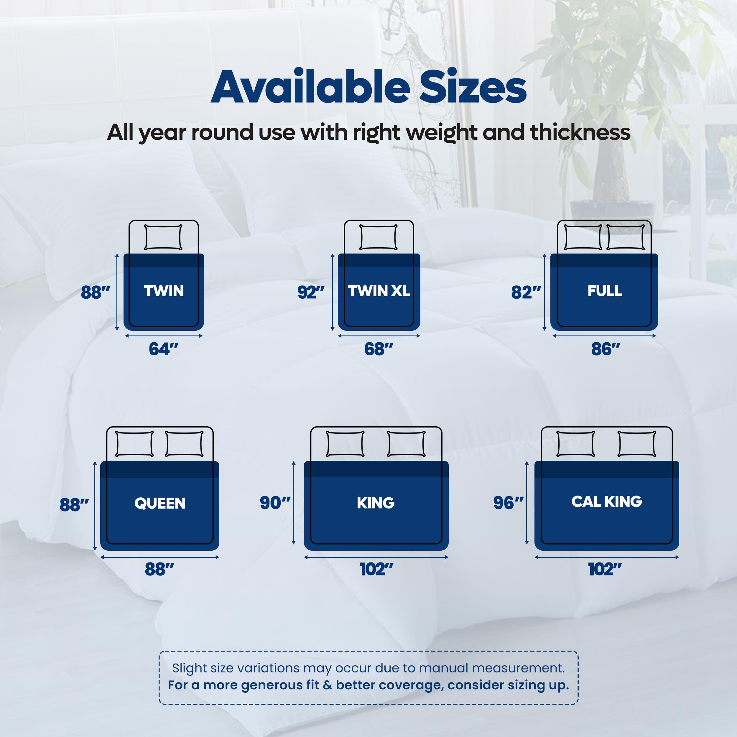 Utopia Bedding Down Alternative Comforter (Twin, White) - All Season Comforter - Plush Siliconized Fiberfill Duvet Insert - Box Stitched - Image 9