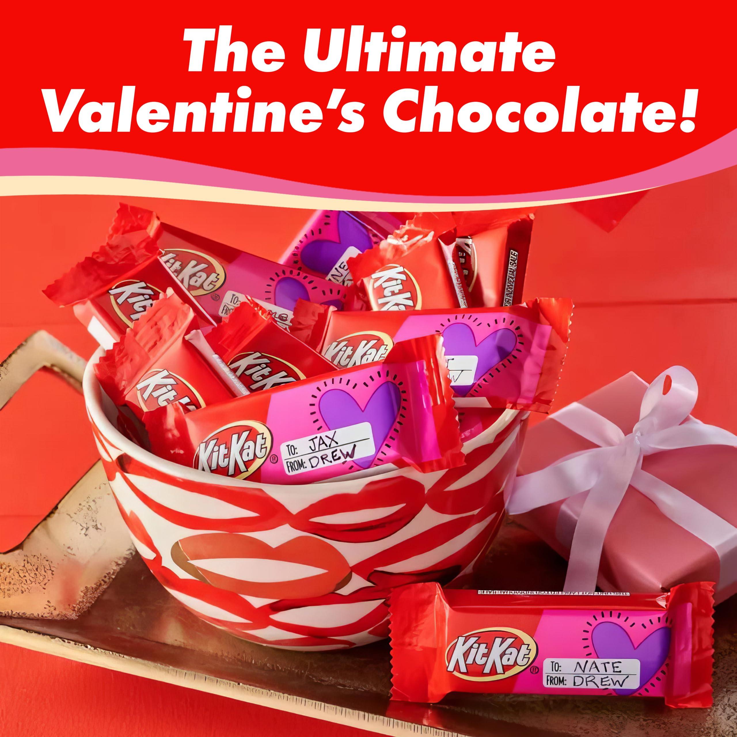 Chocolate Wafer Valentine To & From Bars – 5 Pounds (Approx. 155 Bars), Individually Wrapped Snack Size - Image 3