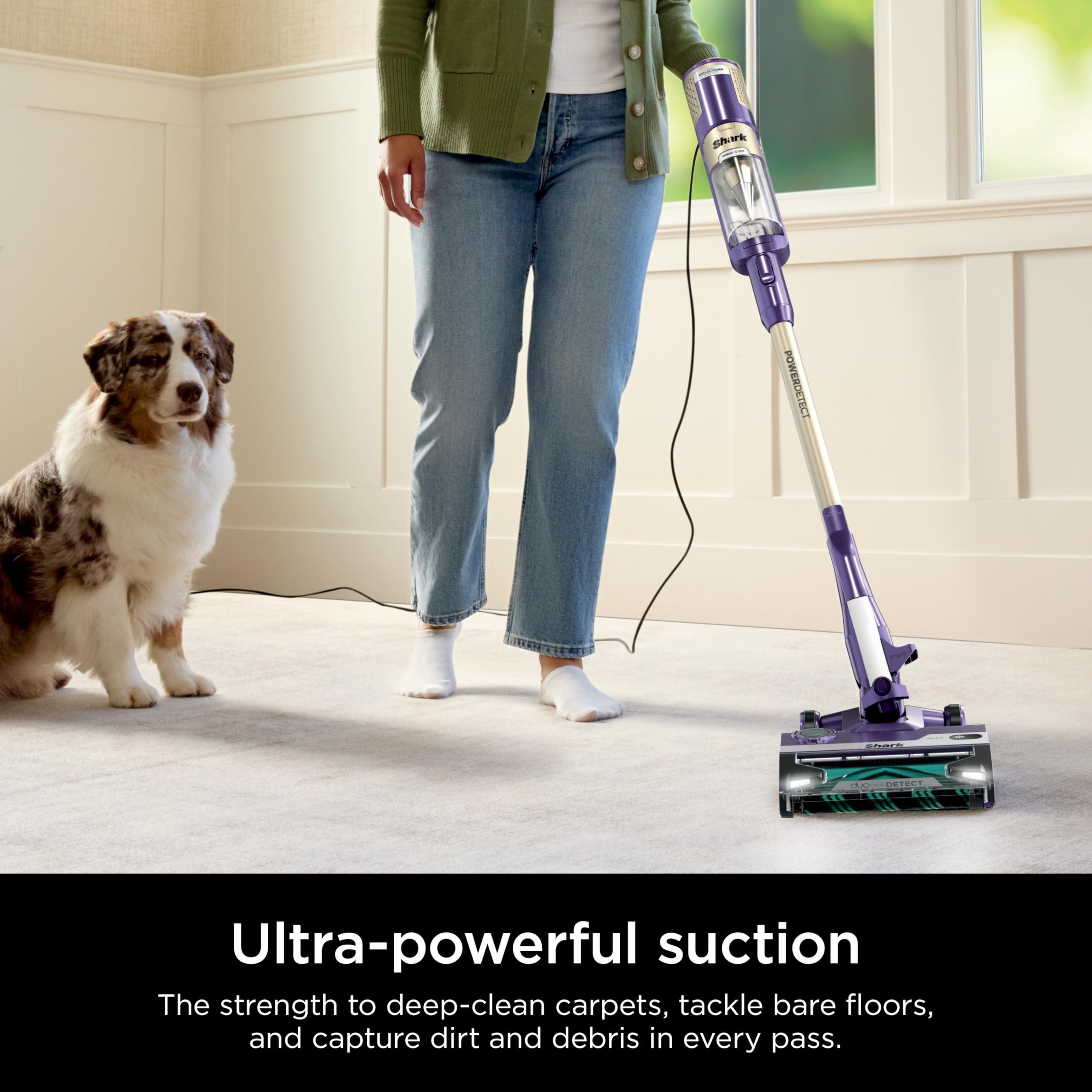 Shark POWERDETECT Ultra-Light Corded Stick Vacuum with DuoClean Technology, Self-Cleaning Brushroll for No Hair Wrap, Anti-Allergen Complete Seal, and Odor Neutralizer Technology, HZ4002 - Image 2
