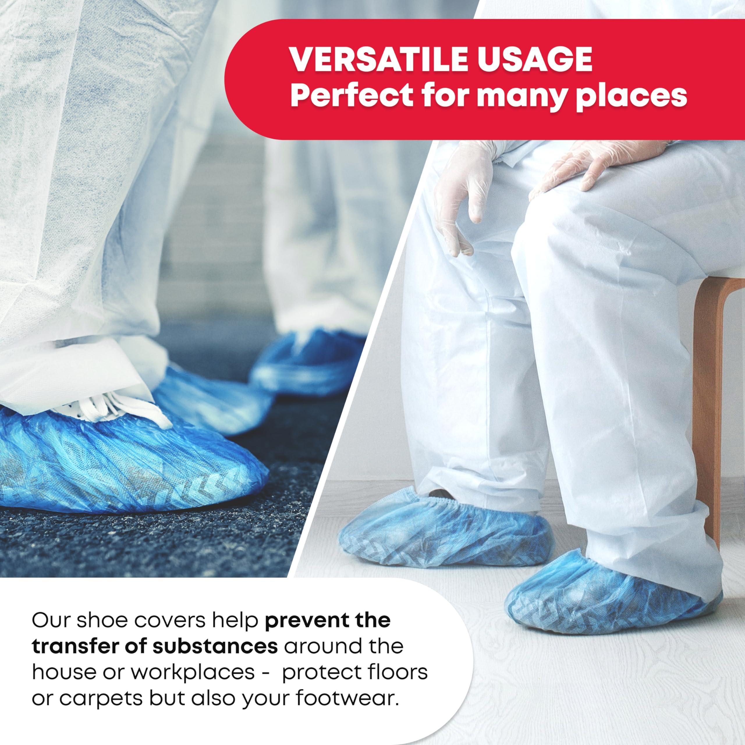 Ever Ready First Aid - Disposable Shoe Cover - 100 count (50 pairs) Hygienic Foot Booties Covers Disposable Recyclable Waterproof Shoe Booties, Fits Large Size Up to US Men's 11 & US Women's 13 - Image 5