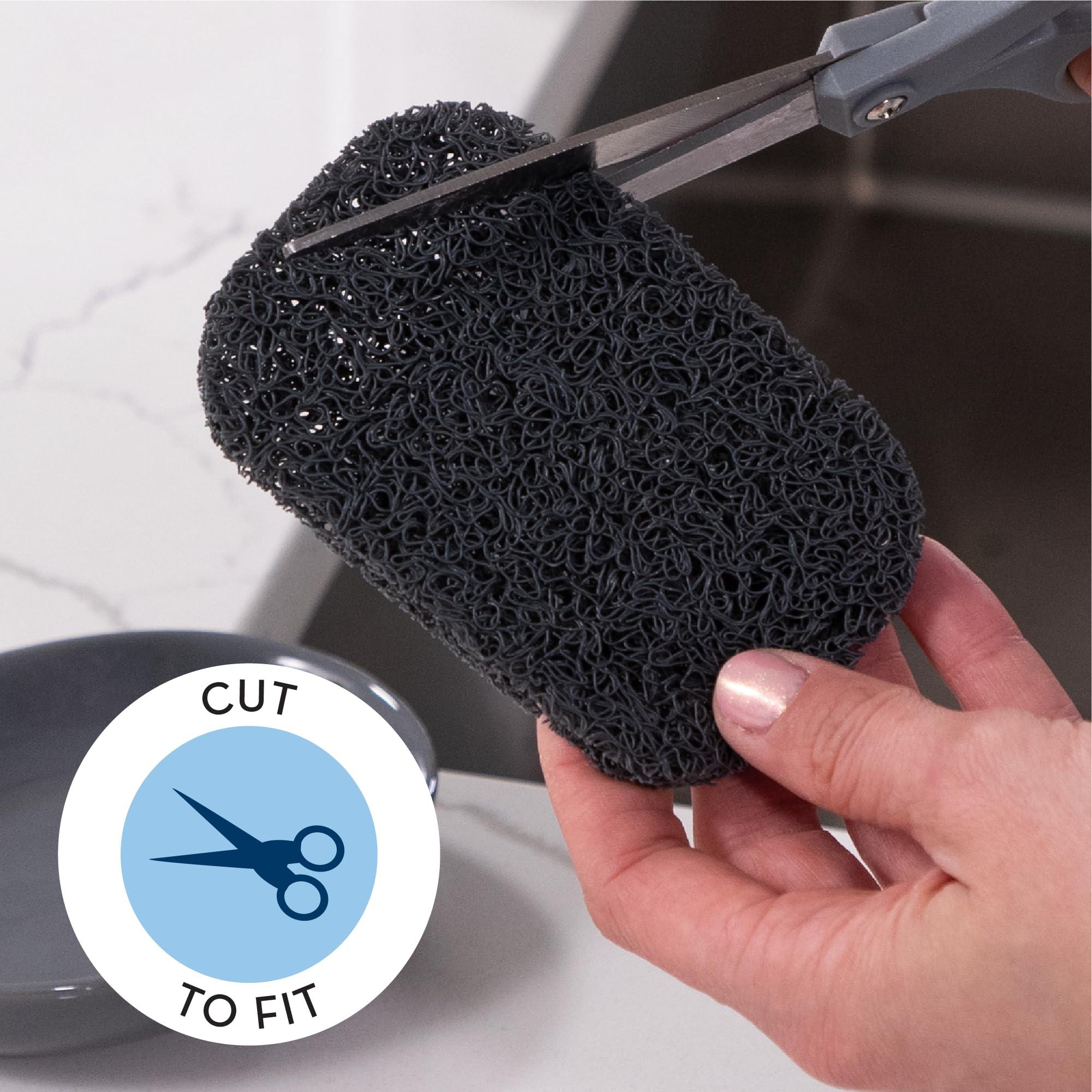 S&T INC. Bar Soap Holder for Kitchen, Bathroom, and Soap Dish, 4 Pack, Dark Grey, 2.9 inches by 4.4 inches - Image 5