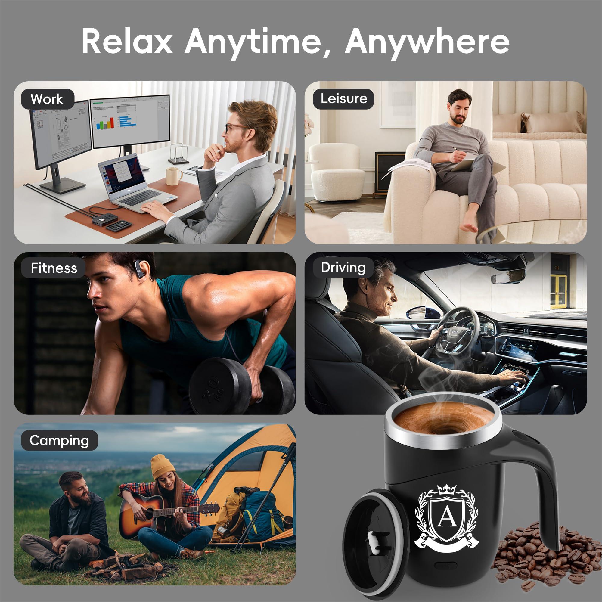 Magnetic Stirring Coffee Mug Stainless Insulated Cup White Elephant Adults 30 Christmas Gag Fun Weird Novelty Useful Unique Men Prank Dirty Secret Santa Unisex Holiday Best Cool Nice Exchange Gifts - Image 7