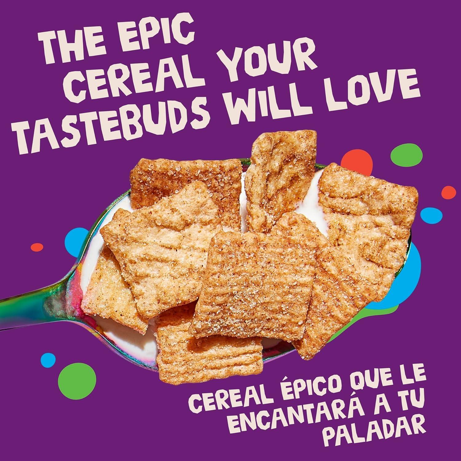 Cinnamon Toast Crunch Breakfast Cereal, Crispy Cinnamon Cereal, Mega Size, 27 oz - Image 4
