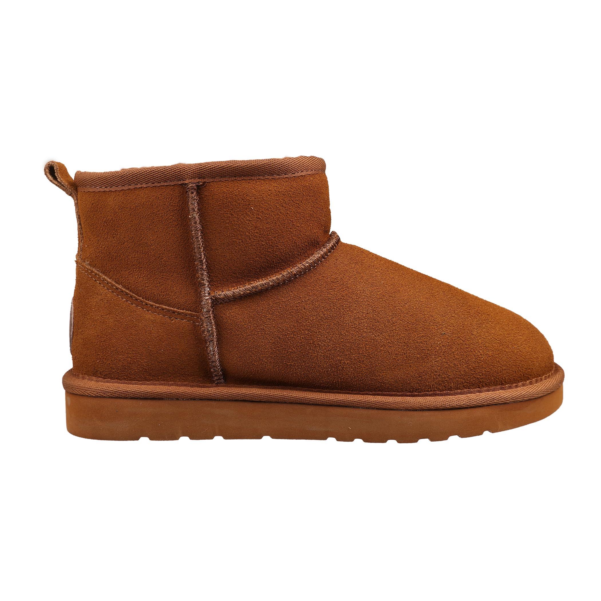Lamo Kora Short Boots for Women -Chic Water resistant Suede Ankle Boots, Ortholite Foam Footbed with Removable Australian Sheepskin, NeverWet Stain Protection - Winter Footwear - Image 2