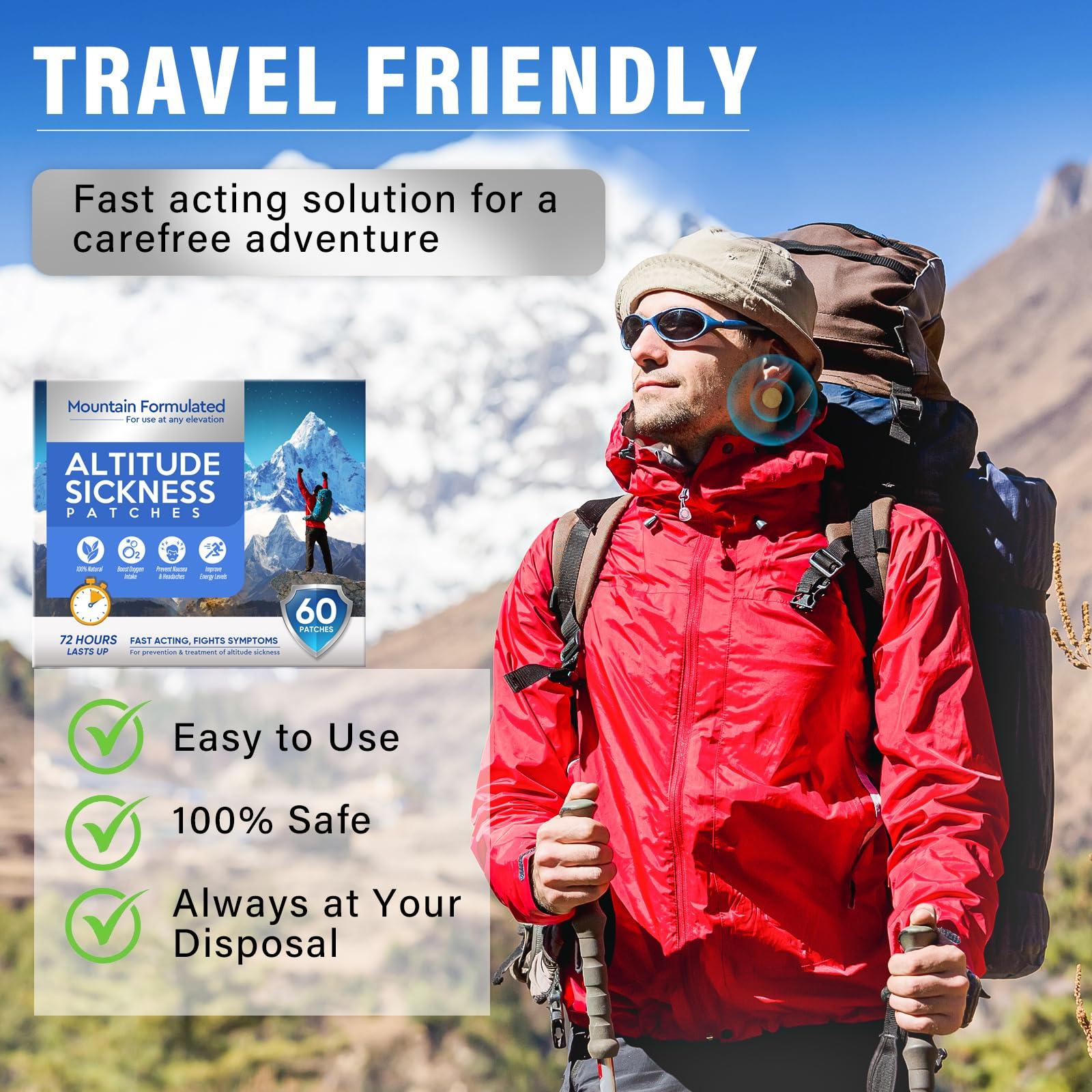 CURECURE Altitude Sickness Prevention Patches, Boosts Oxygen Intake &Rapid Supports High Altitude Acclimation, 60 Pcs - Image 4