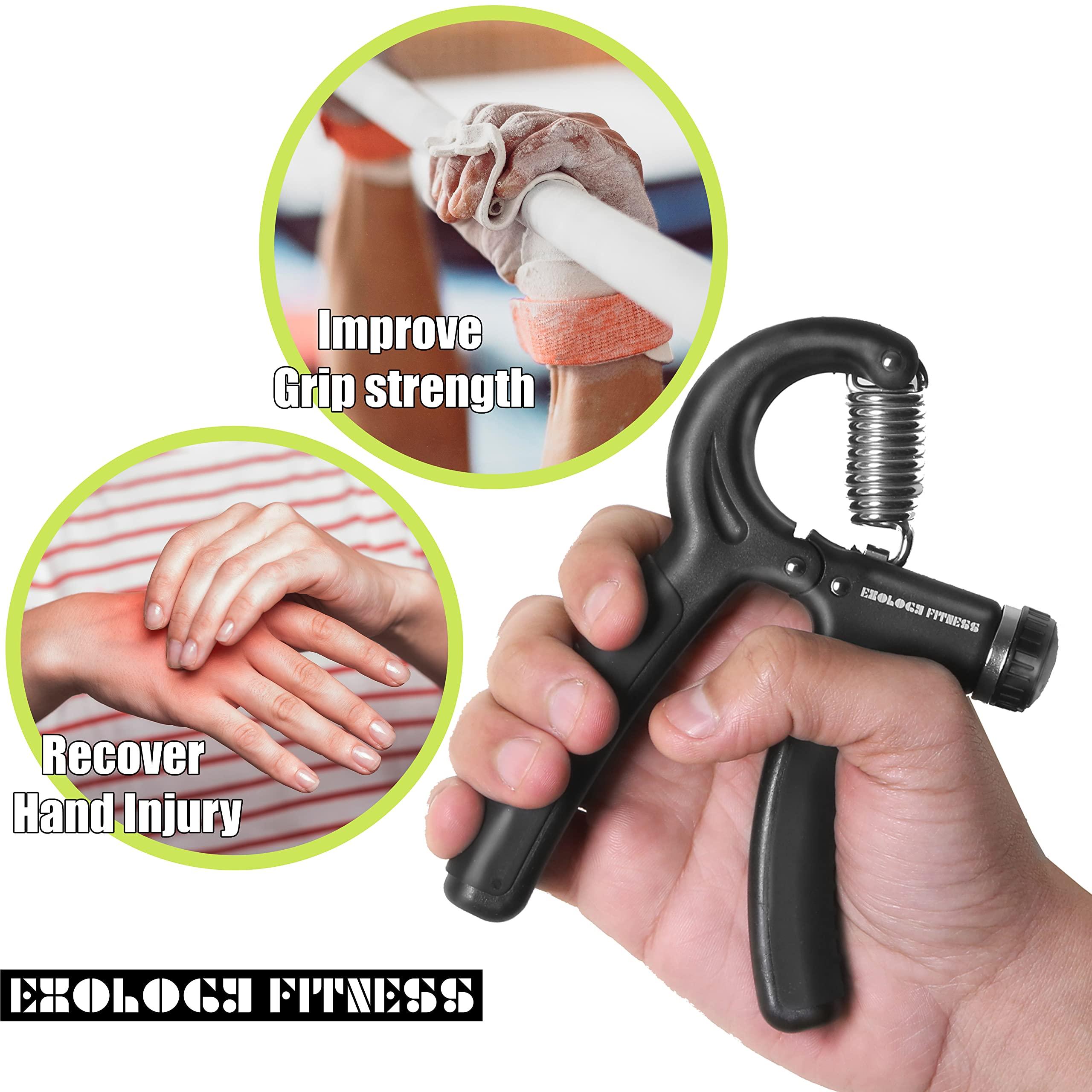 Exology Fitness 5-60 kg Grip Strengthener Exerciser – Adjustable Hand Grips Strengthener with Stainless Steel Spring for Strong Wrists, Fingers, Forearm, Hands - Image 4