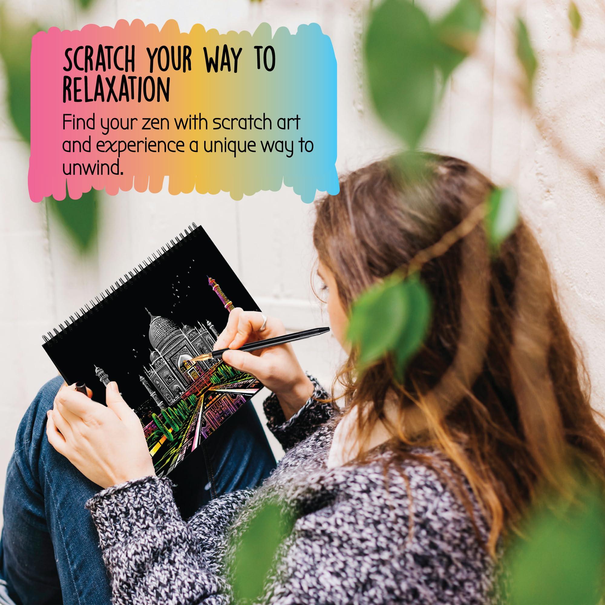 Scratch Art Book for Adults - Colorful City Series Scratch Art | Scratch Painting Foil Art for Adults | Scratch and Sketch City Series Books | Foil Engraving Scratch Art Adult (City Series) - Image 8