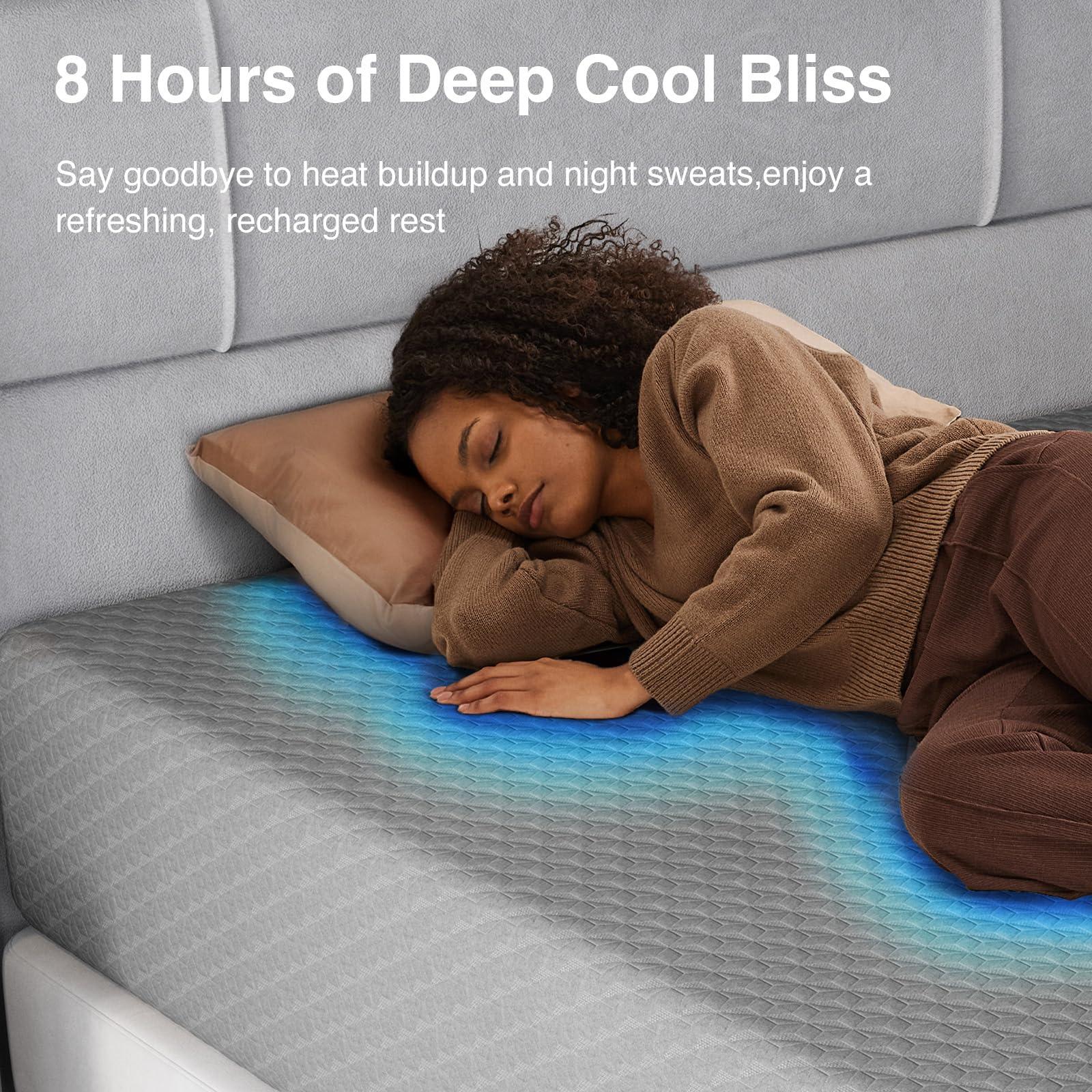 Novilla 14 inch King Size Mattress, Cooling Memory Foam Mattress King with Enhanced Airflow, Pressure Relief & Durable Support, CertiPUR-US Certified Mattresses in a Box with Breathable Fabric - Image 3