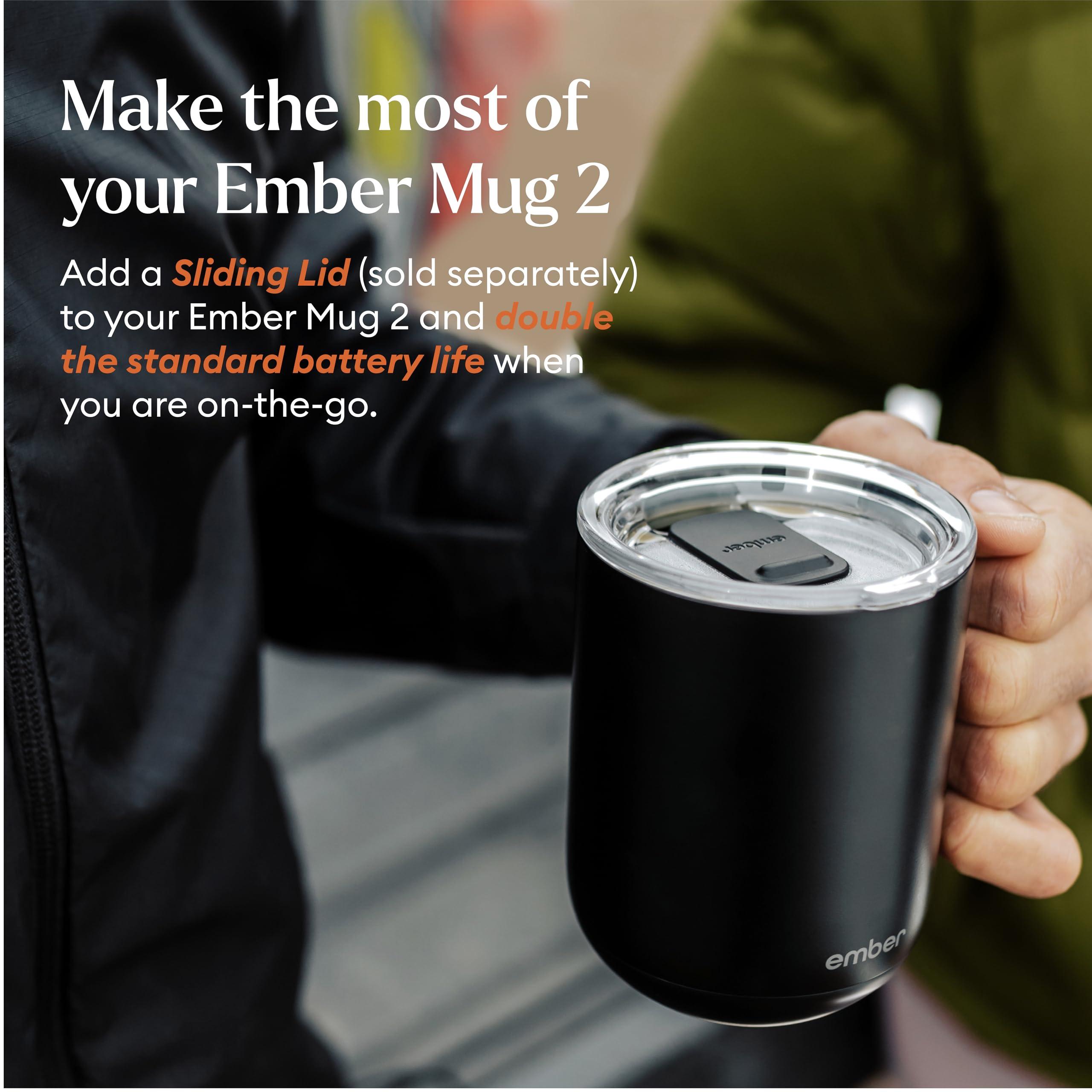 Ember Temperature Control Smart Mug 2, 14 Oz, App-Controlled Heated Coffee Mug with 80 Min Battery Life and Improved Design, Black - Image 4