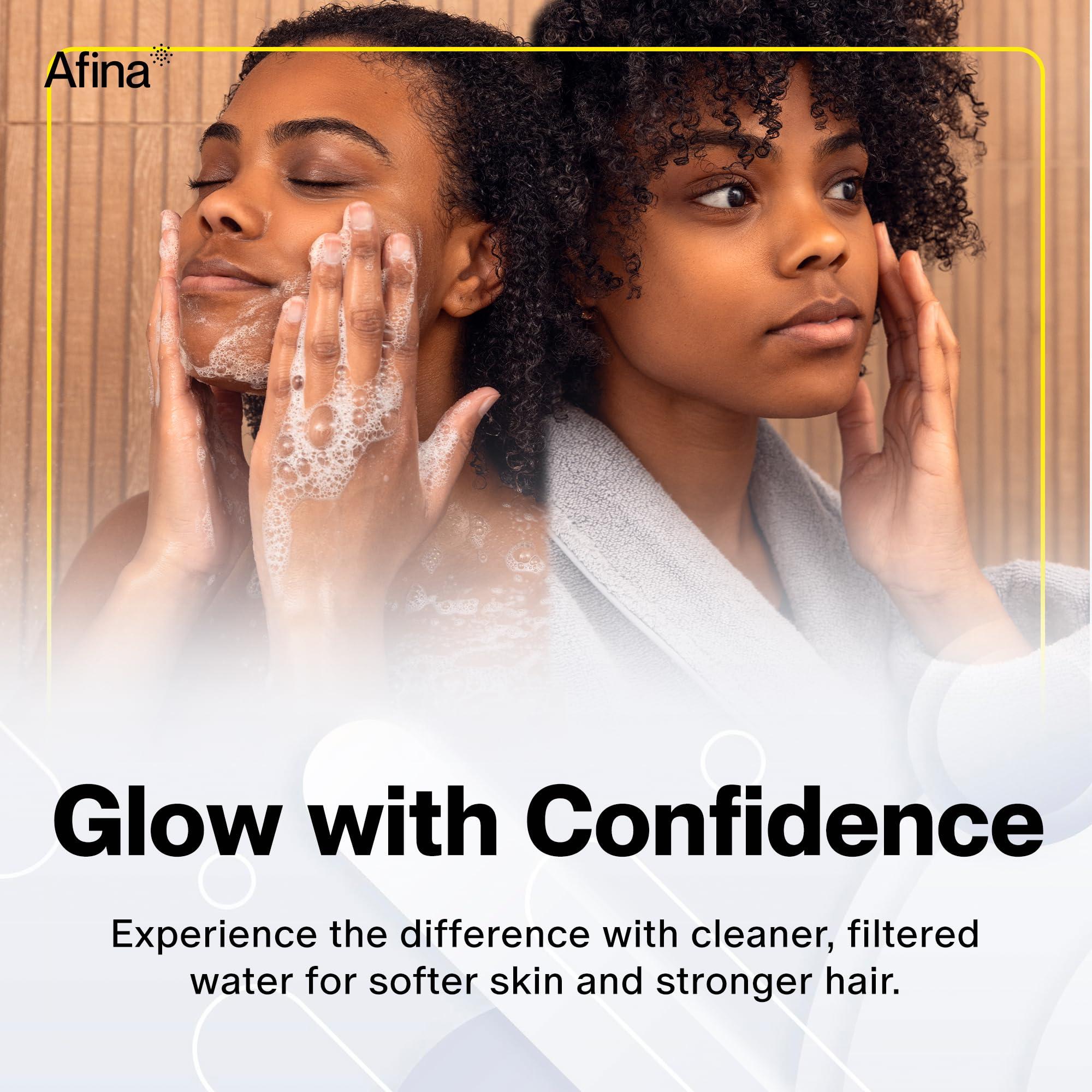 Afina Filtered Shower Head, Filter for Hard Water | Improves Skin & Hair by Reducing Chlorine & Heavy Metals from Hard Water | High Pressure Shower Filter Head for Hard Water (Chrome) - Image 6