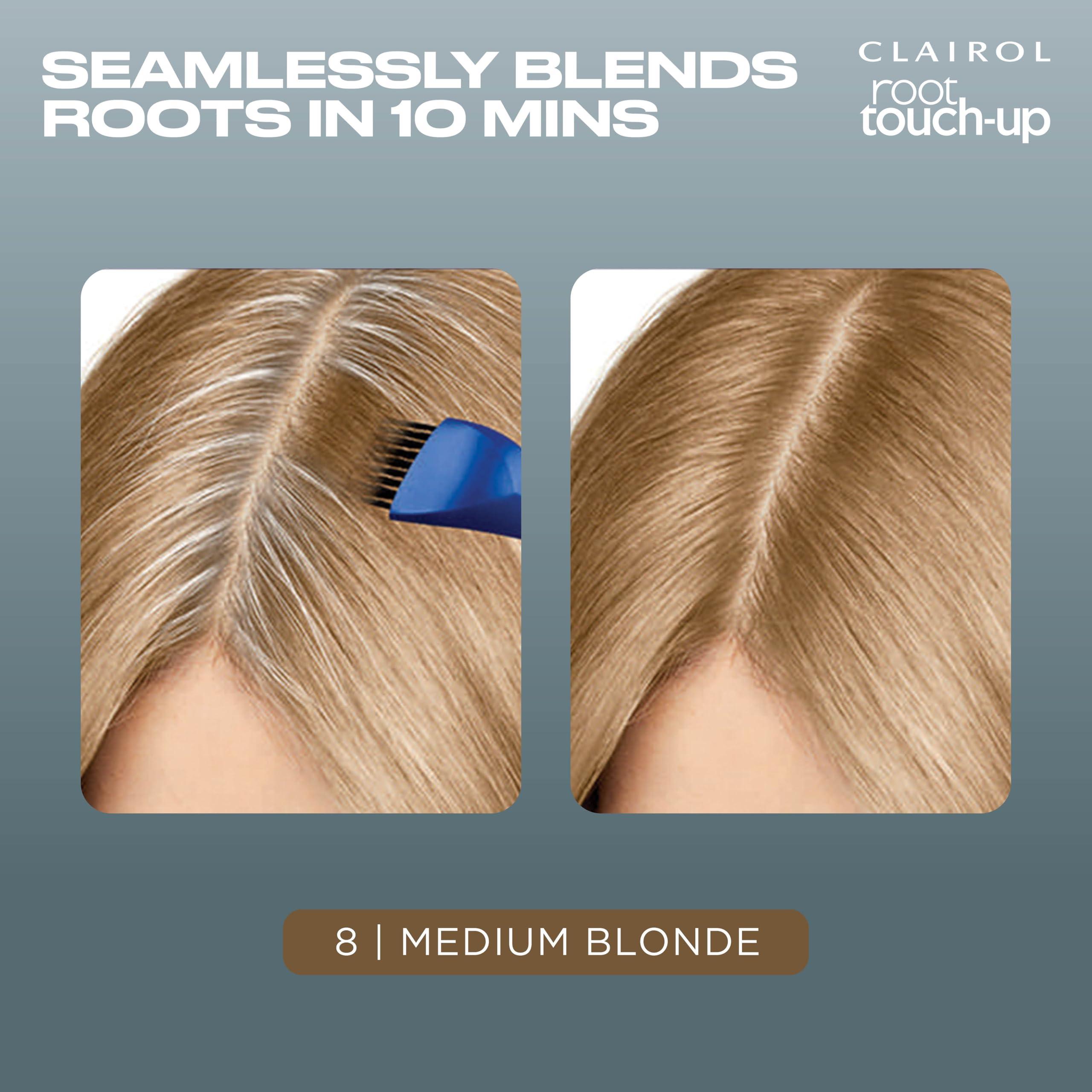 Clairol Root Touch-Up by Nice'n Easy Permanent Hair Dye, 8 Medium Blonde Hair Color, Pack of 1 - Image 4