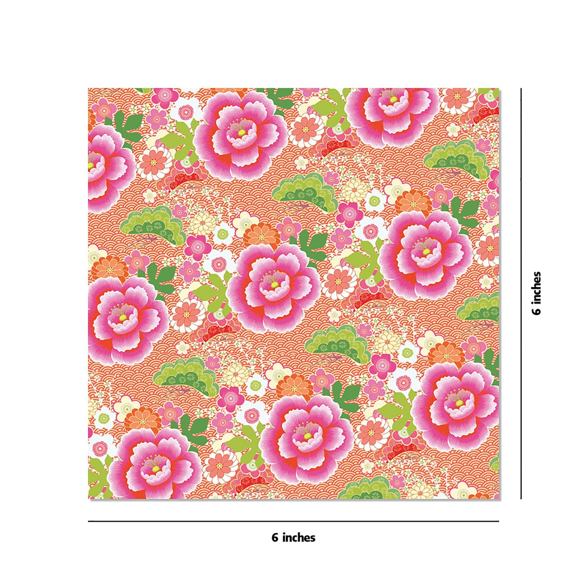 Origami Paper 500 sheets Japanese Washi Patterns 6" (15 cm): Double-Sided Origami Sheets with 12 Different Designs (Instructions for 6 Projects Included) - Image 3