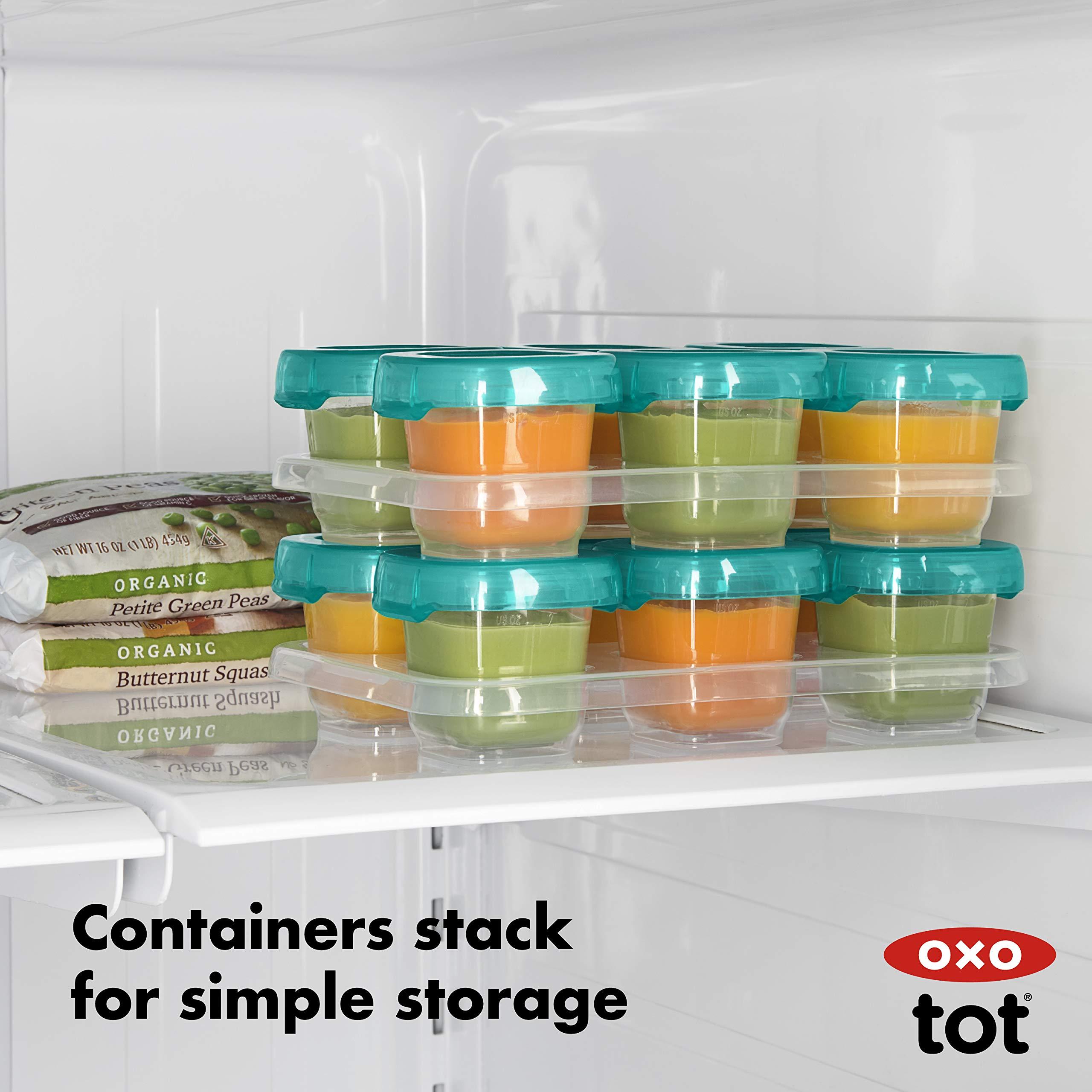 OXO Tot 12-Piece Baby Blocks Set, Teal - Image 5