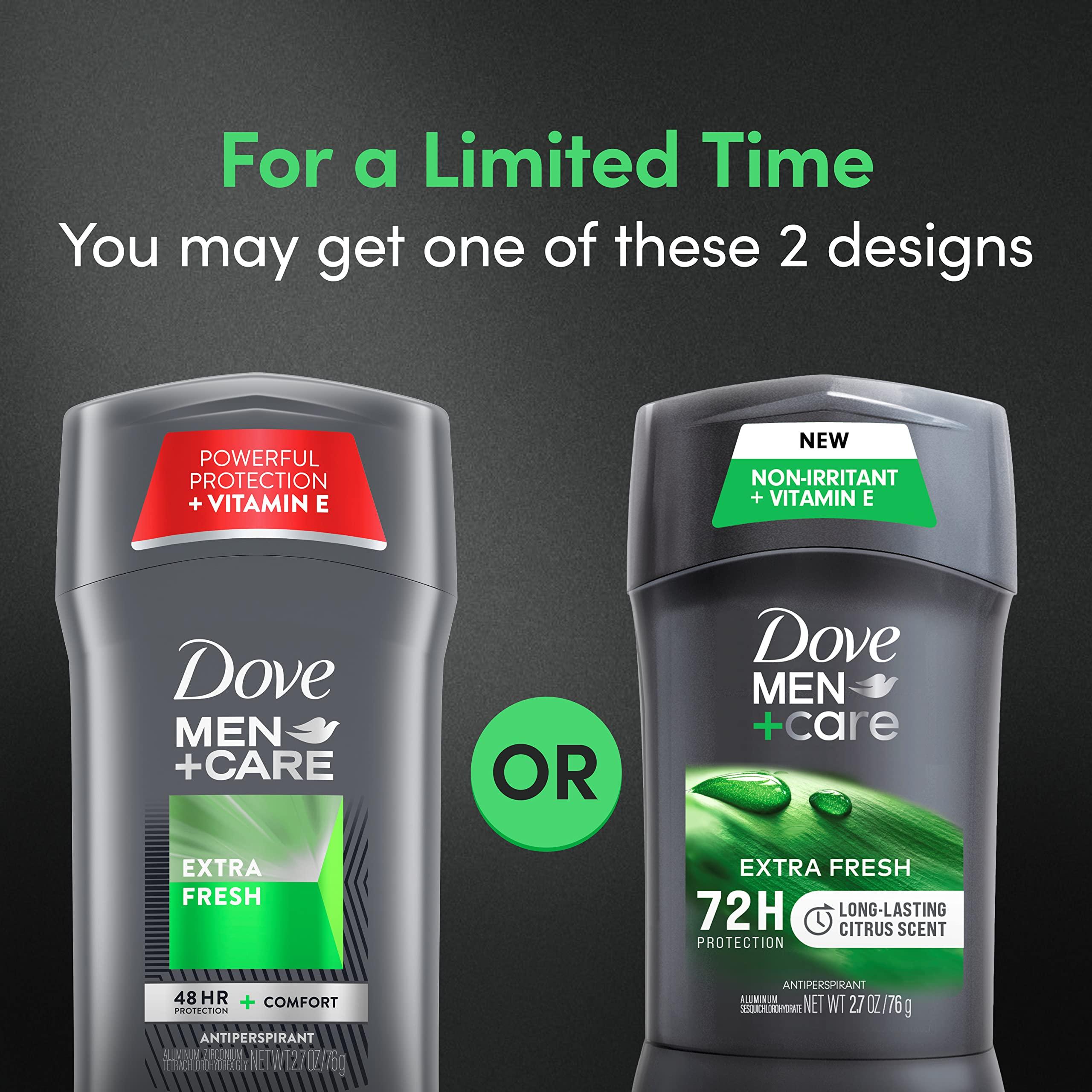 Dove Men+Care Extra Fresh Men's Antiperspirant Deodorant Stick Extra Fresh Twin pack With 72-hour sweat & odor protection with 1/4 Moisturizing Cream & Long-lasting Citrus Scent 2.7 oz - Image 5