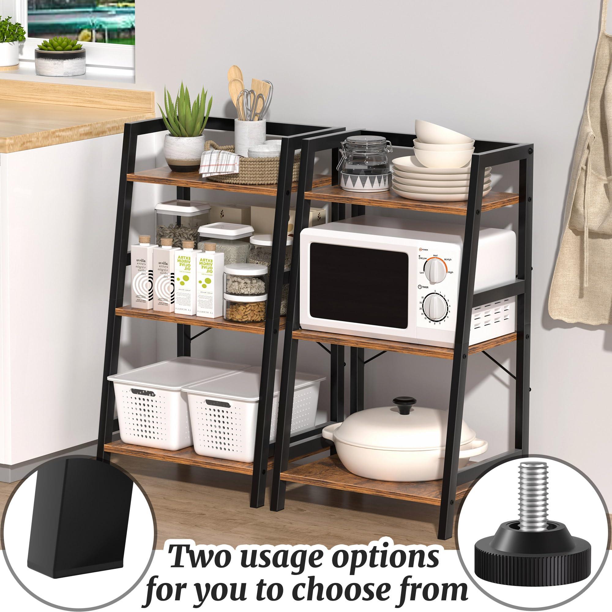 Bookshelf, Bookcase for Small Spaces, 3-Tier Shelf Bookcase, Short Shelf Storage Organizer for Living Room, Bedroom, Home Office, Kitchen, 11.8 "D x 16.5" W x 31.3 "H, Rustic Brown - Image 7