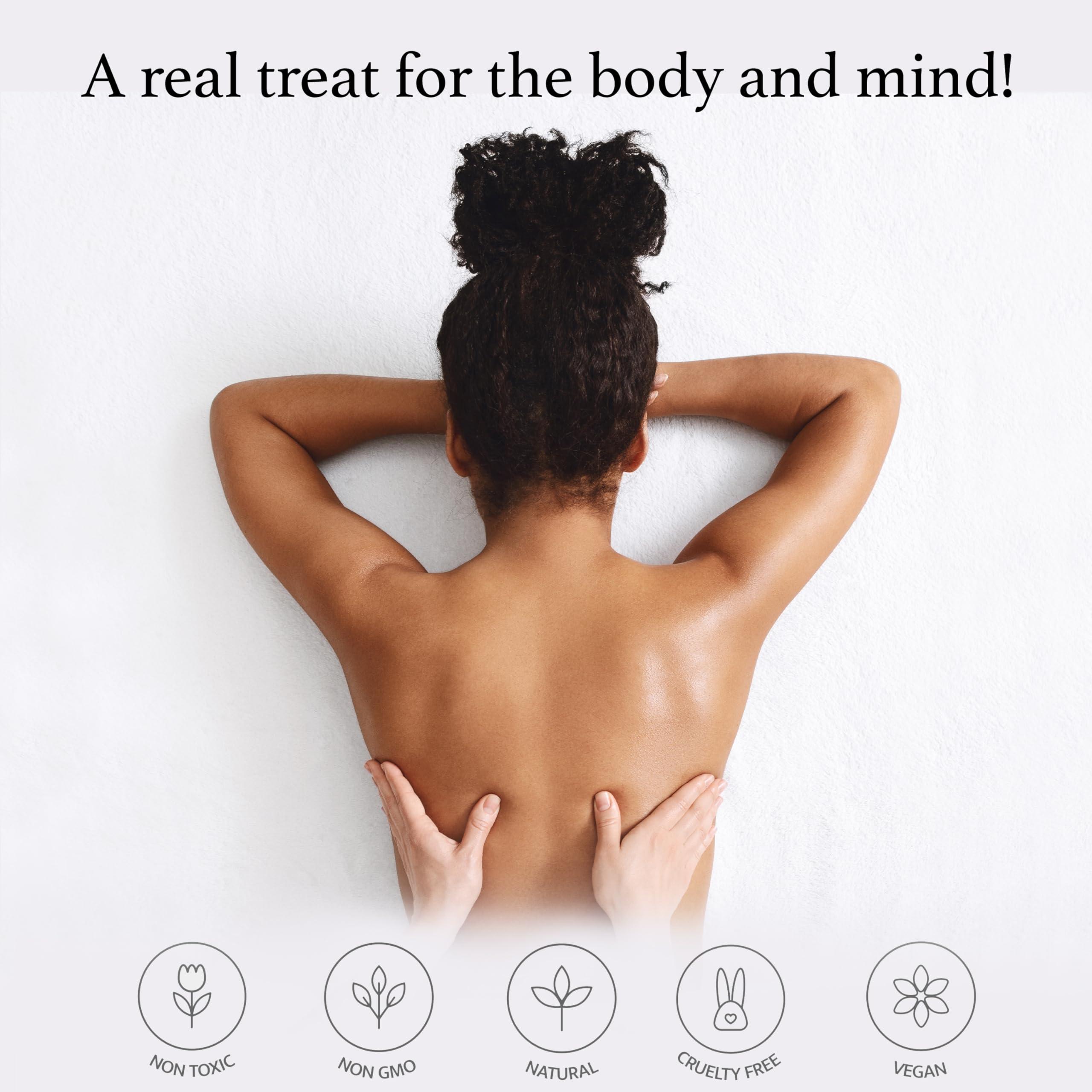 LOVE PLAY Massage Oil Candle for Home SPA - Vegan Moisturizing Body Oil Candle for Pure Relaxation - Hydrating Skin Care Massage Oils with Essential Oils (6.76oz) - Image 4