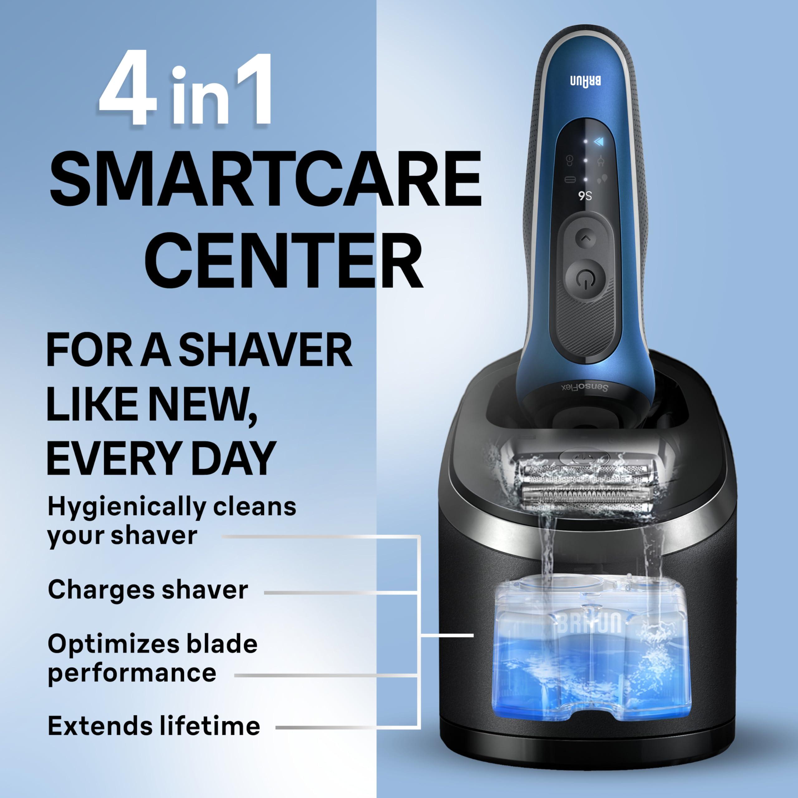 Braun Electric Shaver for Men, Series 6 6177cc, Wet & Dry Shave, Turbo & Gentle Shaving Modes, Foil Shaver, Blue - Image 5
