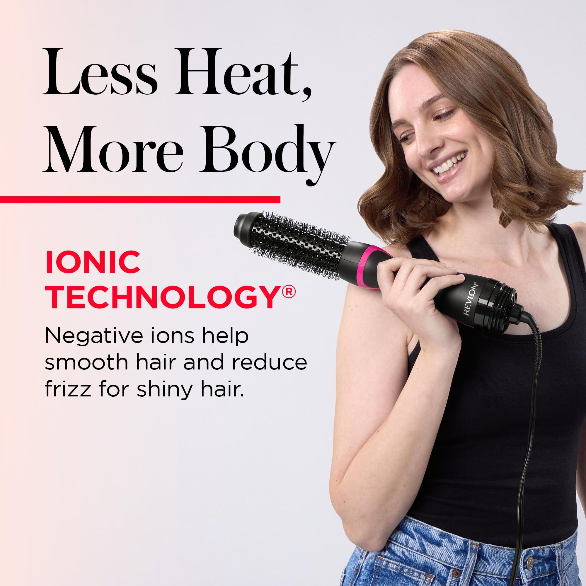 REVLON One-Step Hair Dryer and Styler - Root Booster Round Brush for Styling, Dryer Brush for Fast and Easy Salon-Quality Blowout, More Shine and Less Frizz (1-1/2 in) - Image 4