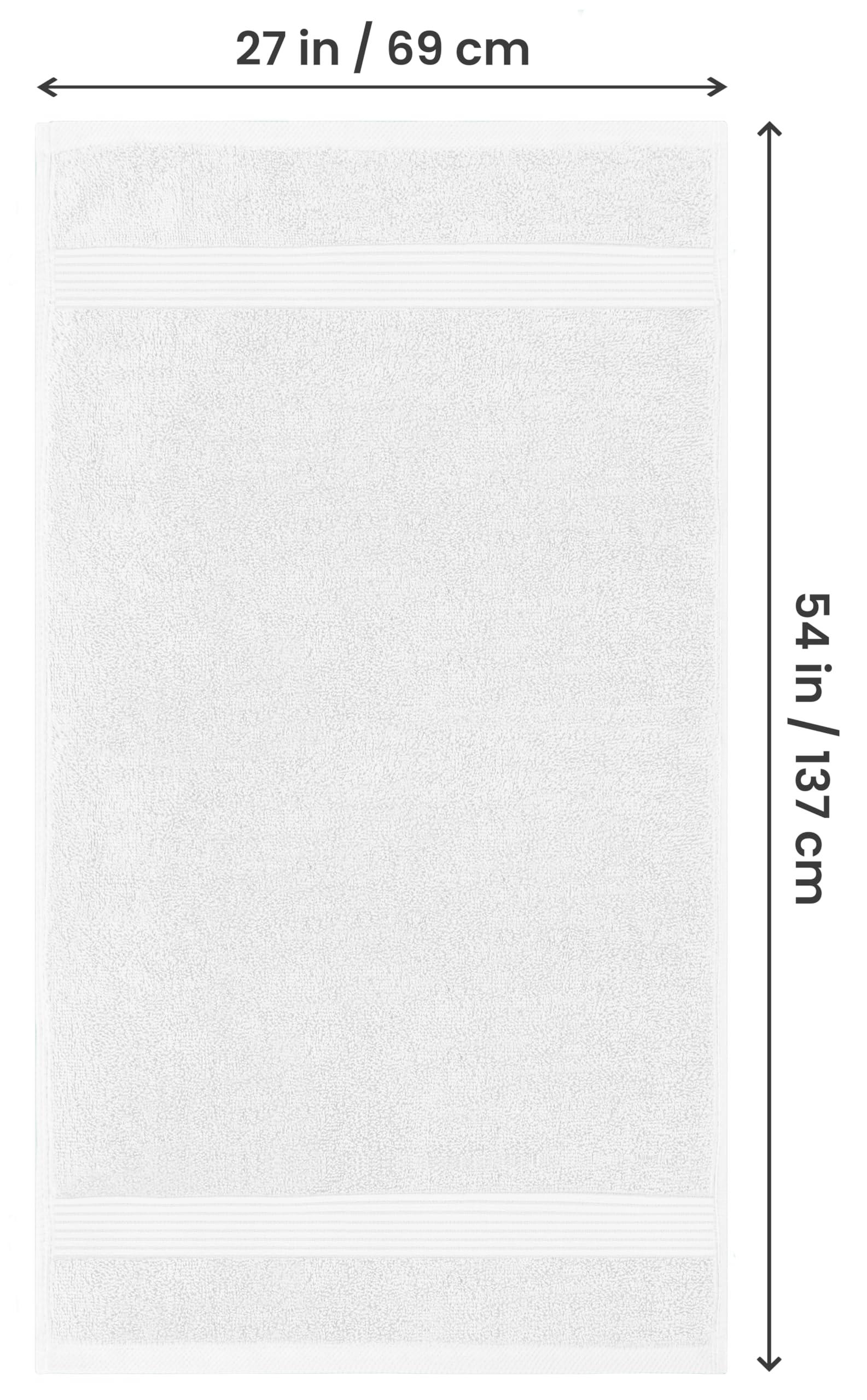 Utopia Towels 4 Pack Bath Towels Set, 27 by 54 Inches, 100% Ring Spun Cotton, Quick Dry, Highly Absorbent, Soft Feel Towels, Perfect for Daily Use, White - Image 3