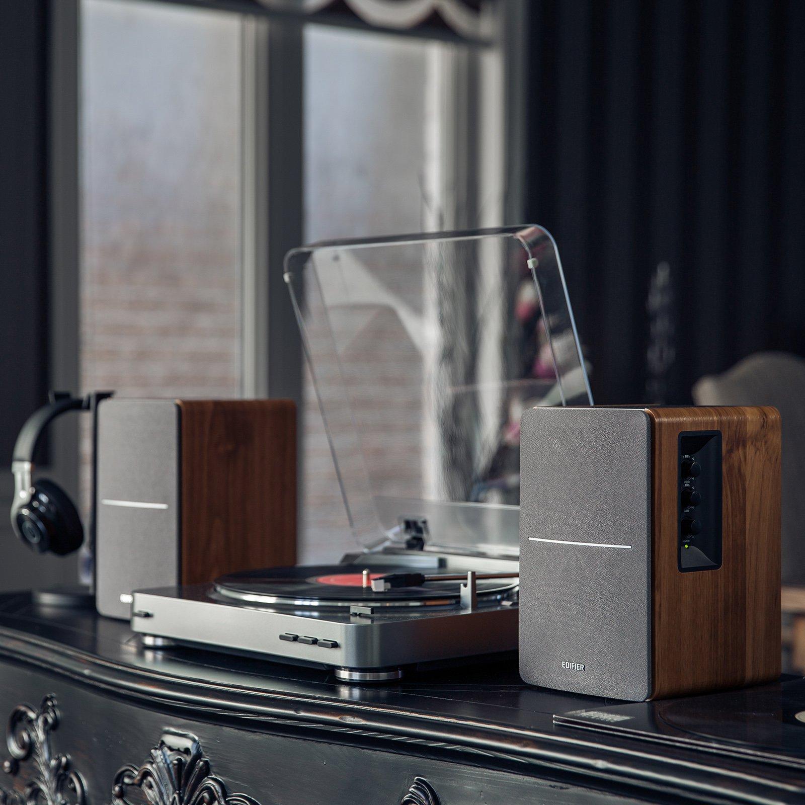 Edifier R1280T Powered Bookshelf Speakers - 2.0 Active Near Field Studio Monitor Speaker - Wooden Enclosure - 42 Watts RMS Power - Image 7