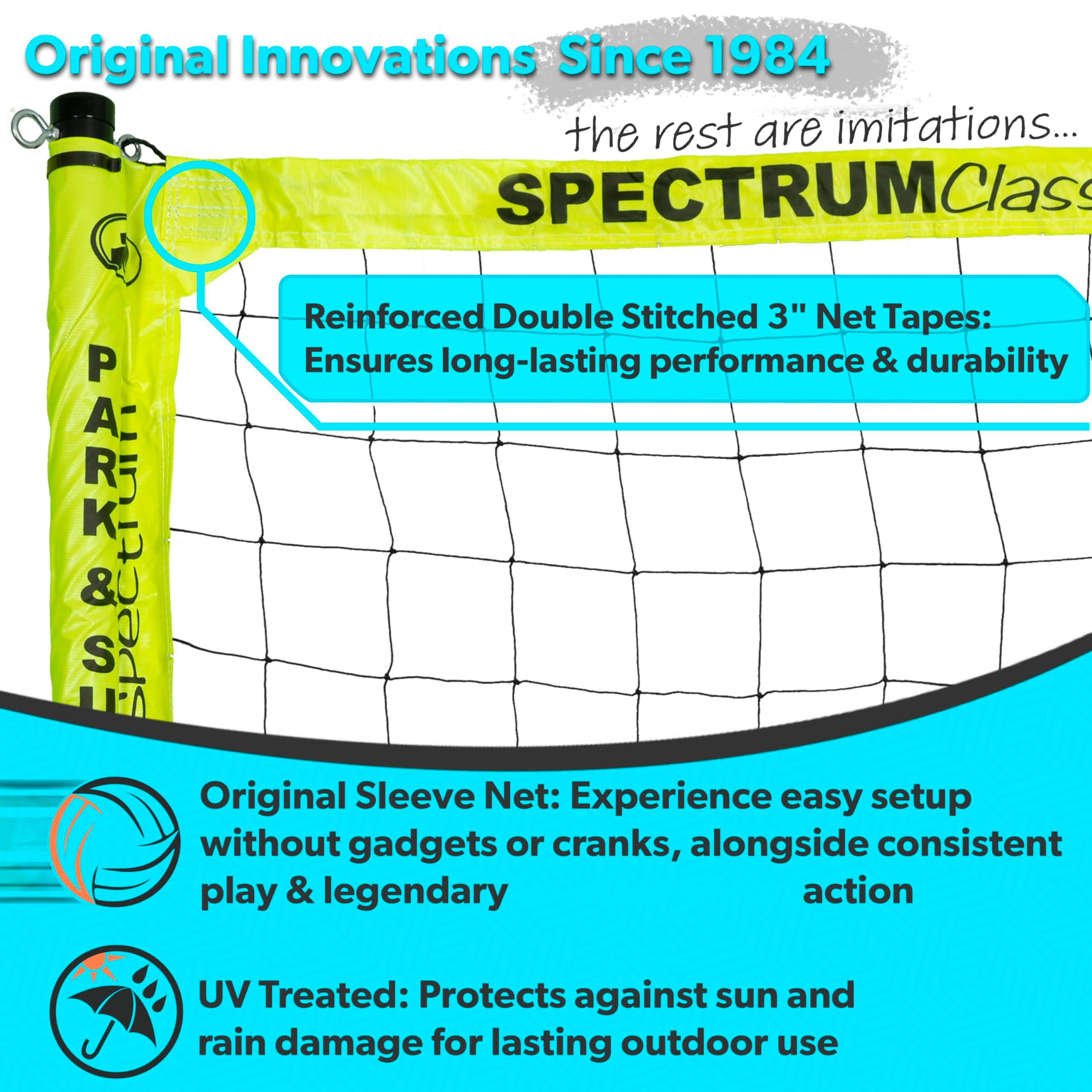 Park & Sun Sports Spectrum Classic: Adjustable Professional Outdoor Volleyball Net System - Image 3
