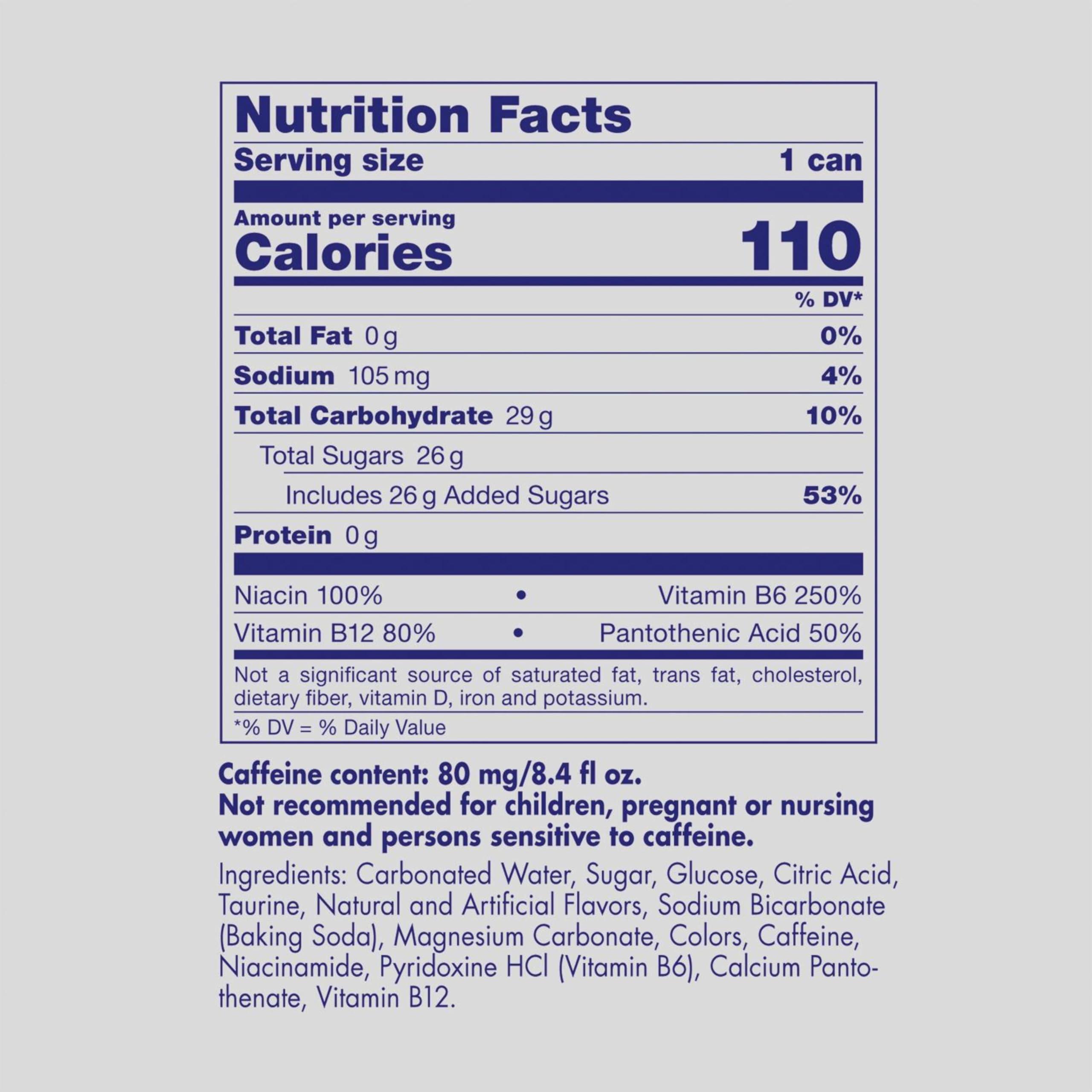Red Bull Energy Drink with 80mg Caffeine plus Taurine & B Vitamins, 8.4 Fl Oz, 6 Packs of 4 Cans (Pack of 24) - Image 2