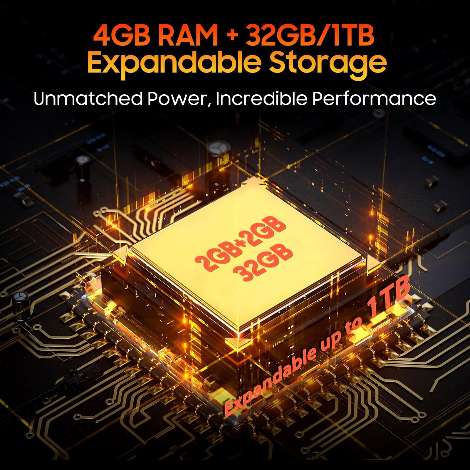 Blackview Phone BV4800, Android 13 4GB+32GB 2TB Expand Rugged Smartphone, 6.56" Incell Screen 5180mAh Rugged Phone, 4G T-Mobile Dual SIM Rugged Smartphone Unlocked, IP69K, 3 Card Slots/Face ID-Black - Image 6