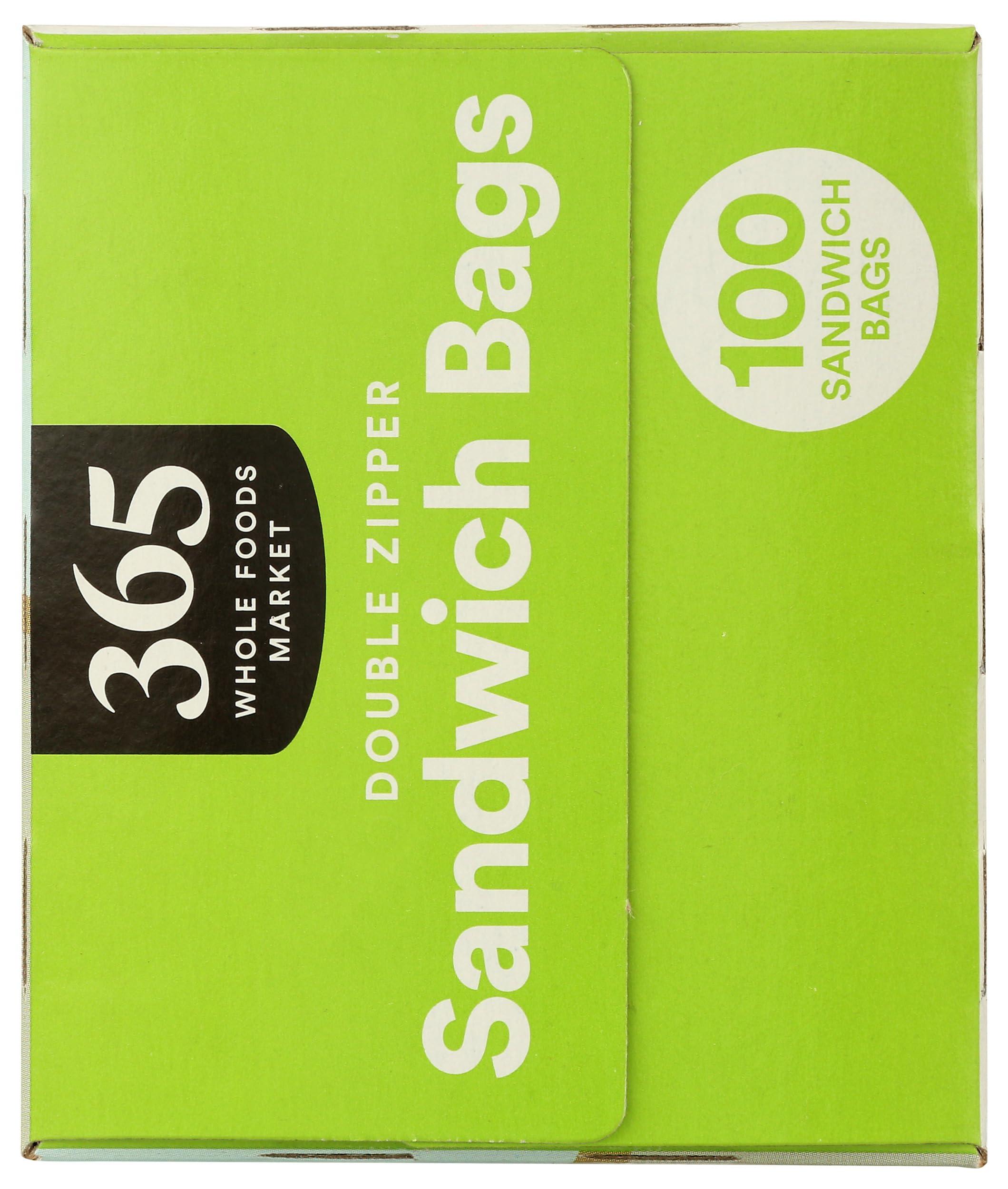 365 by Whole Foods Market, Sandwich Size Storage Bags, Double Zipper, 100 Count - Image 4