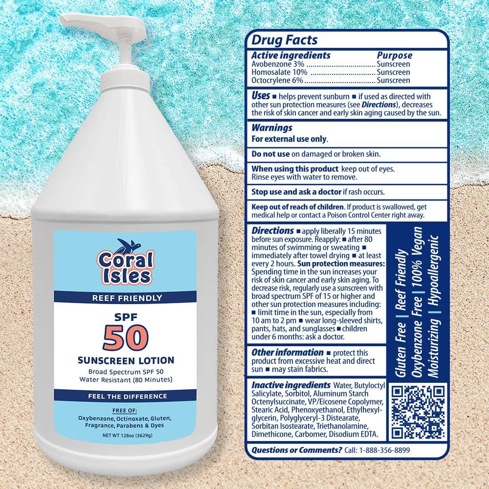 Rocky Mountain Sunscreen SPF 50 Gallon Lotion | Broad Spectrum UVA/UVB Protection | Hawaii 104 Reef Act Compliant (Oxybenzone & Octinoxate Free) | Water Resistant 80 Min. | Fragrance Free | 128 Fl Oz - Image 7