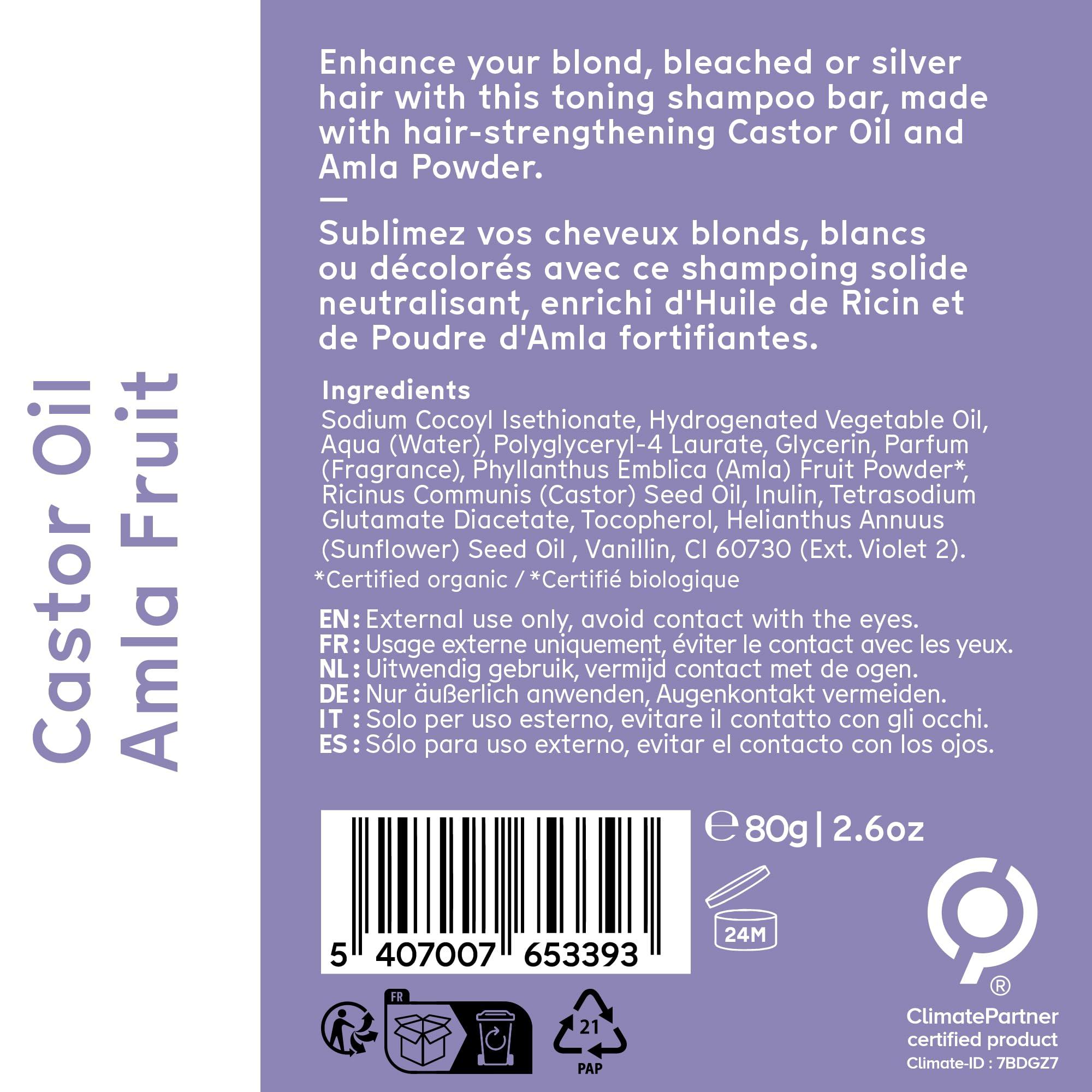 Arista Purple Shampoo Bar, Amla Fruit Powder, Purple Toner & Castor Oil, Moisturizing & Plastic Free Hair Soap, Sulfate Free Solid Shampoo Puck for Grey Hair - Image 10