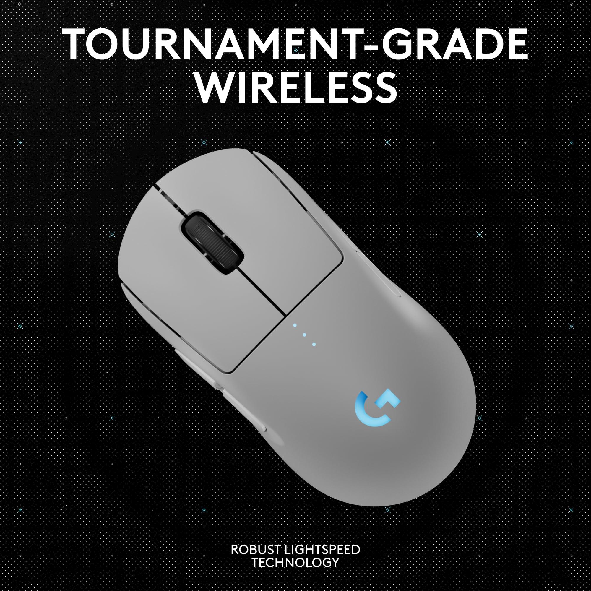 Logitech G PRO 2 Lightspeed Wireless Gaming Mouse, Right- or Left-Handed Mouse with up to 4 Customizable and Switchable Magnetic Side Buttons, 44K DPI Sensor, USB-C Charging, for PC/Mac - White - Image 5