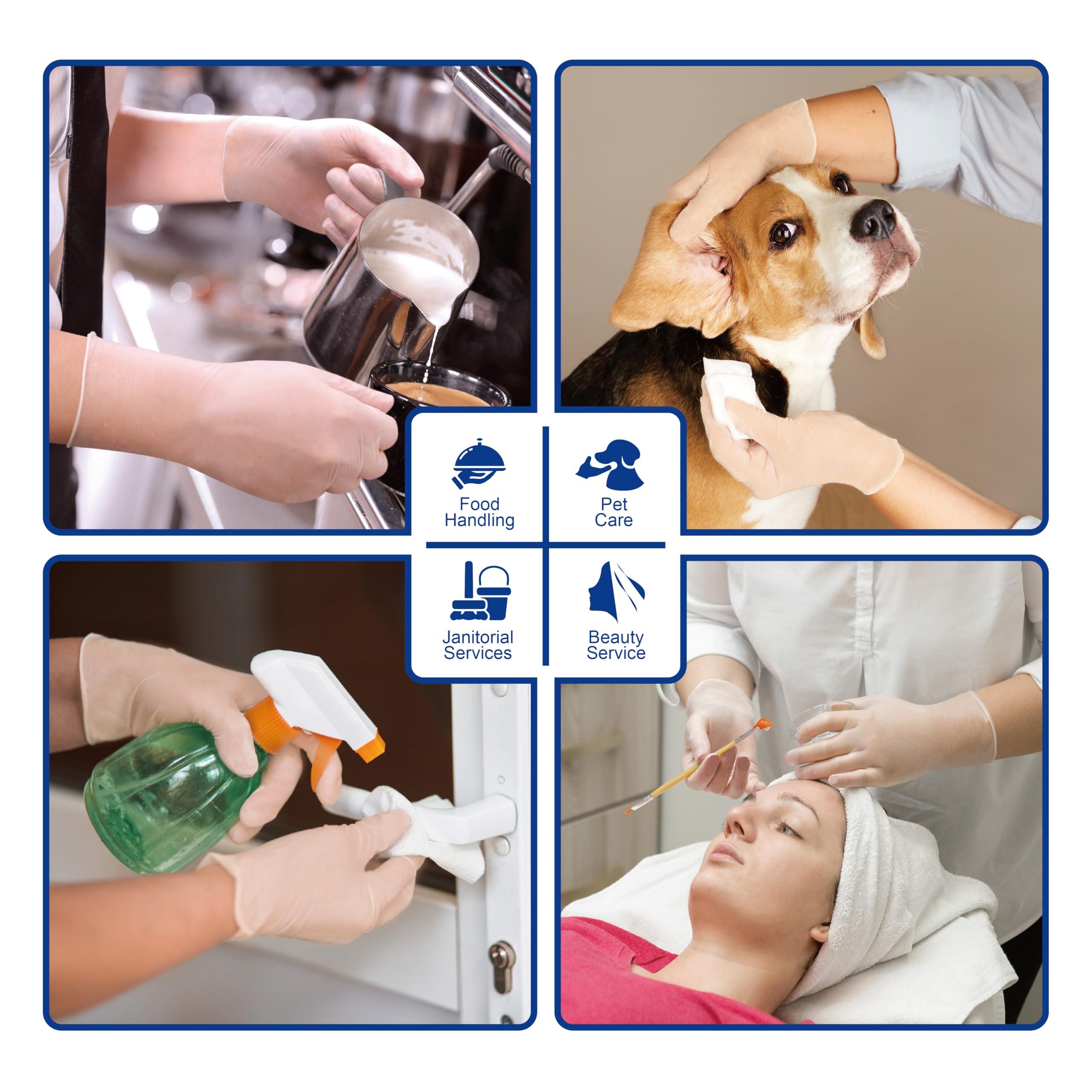 Safe Health Disposable Vinyl Gloves XL Multi-Purpose Plastic Gloves Food Safe, Latex Free Powder Free Non-Sterile 3 mil for Cleaning, Washing up, Salon, Service, Household, Extra Large (Case of 900) - Image 4