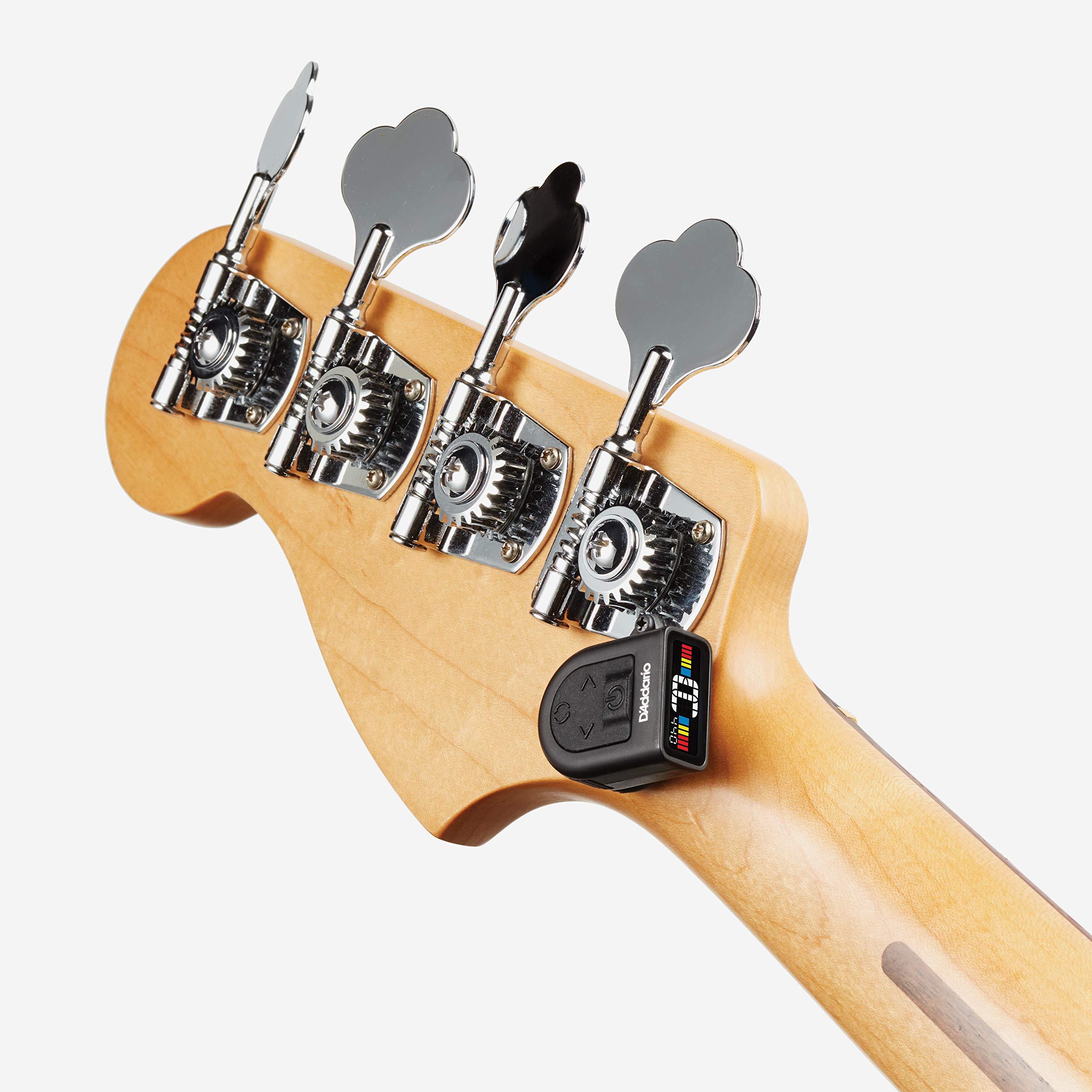 D'Addario Accessories Guitar Tuner - Micro Headstock Tuner - Tuner for Acoustic Guitar, Electric Guitar, Bass Guitar, Mandolin, Banjo, Ukelele - Compact & Discrete - Clip Free - 1 Pack - Image 5