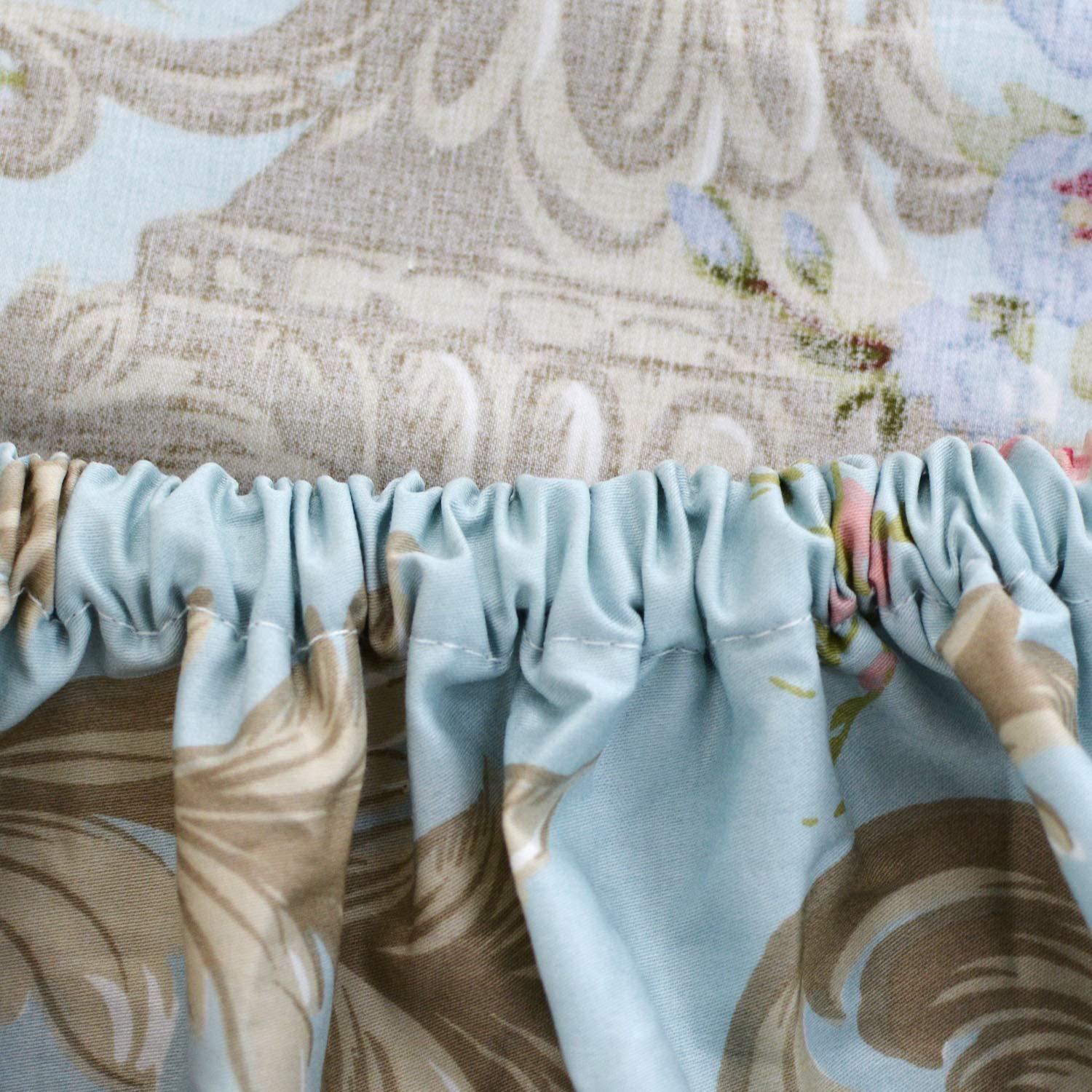FADFAY Shabby Floral Bedding Elegant Peony Sheets Set Luxury Bedding Collections 800 Thread Count 100% Egyptian Cotton Deep Pocket, 4 Piece-Queen Size - Image 6