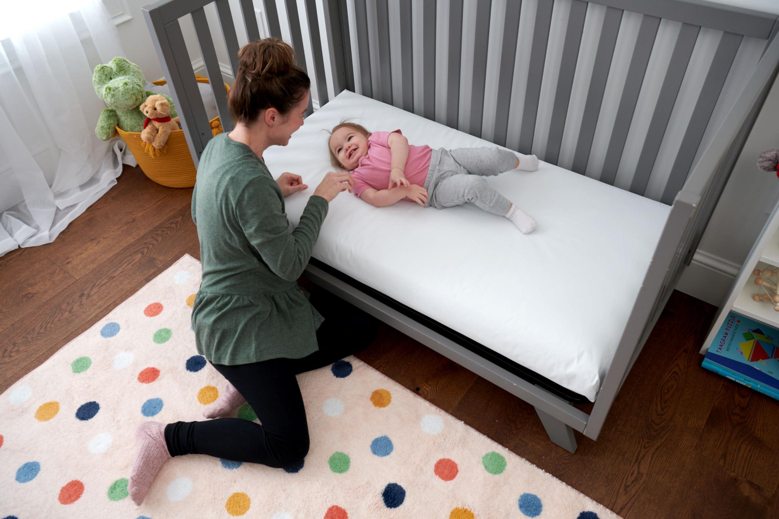 Lullaby Earth Non-Toxic Crib Mattress - Waterproof - Fits Standard Baby and Toddler Bed, White - Image 6