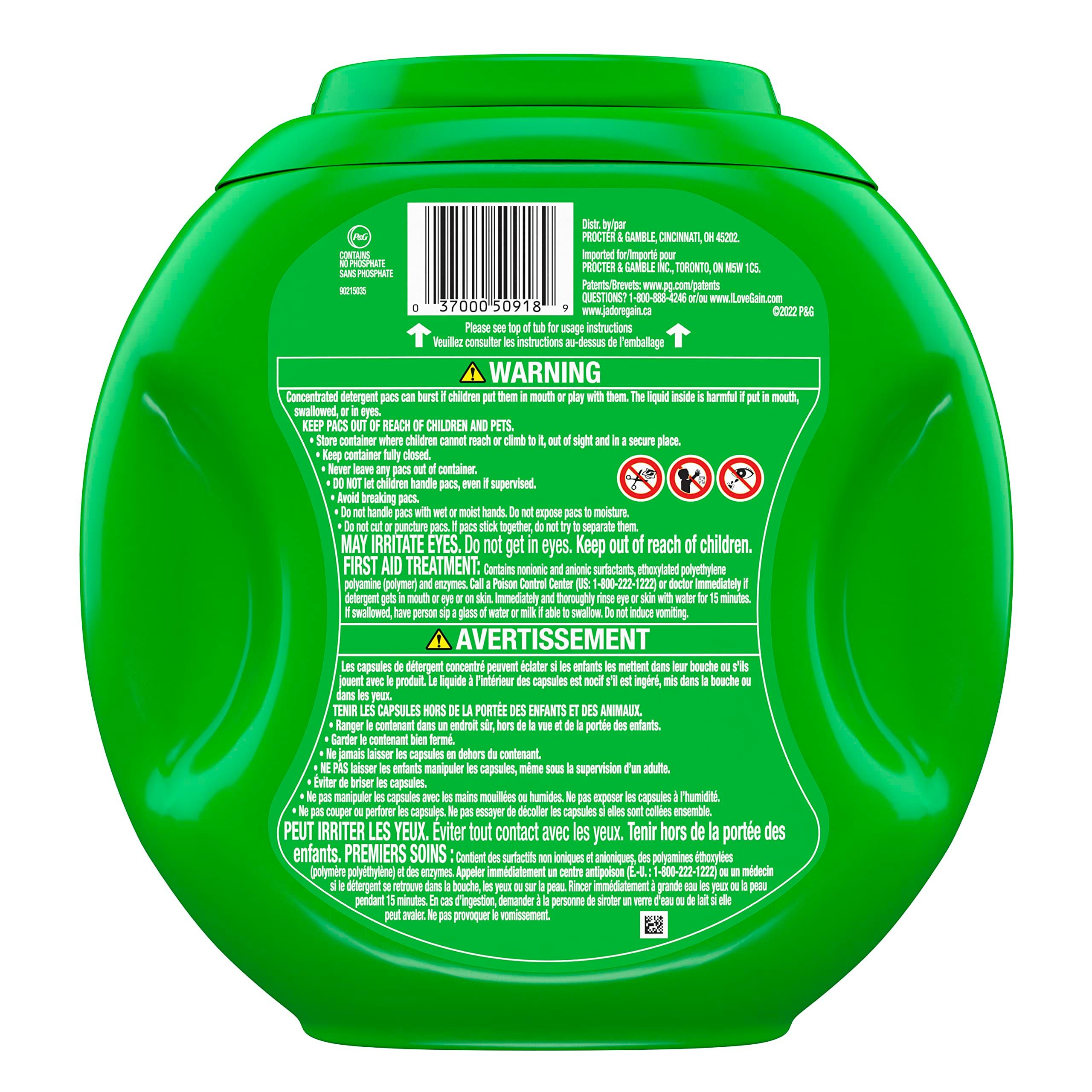 Gain flings! Laundry Detergent Soap Pacs HE Compatible 60 ct Long Lasting Scent Spring Daydream - Image 5